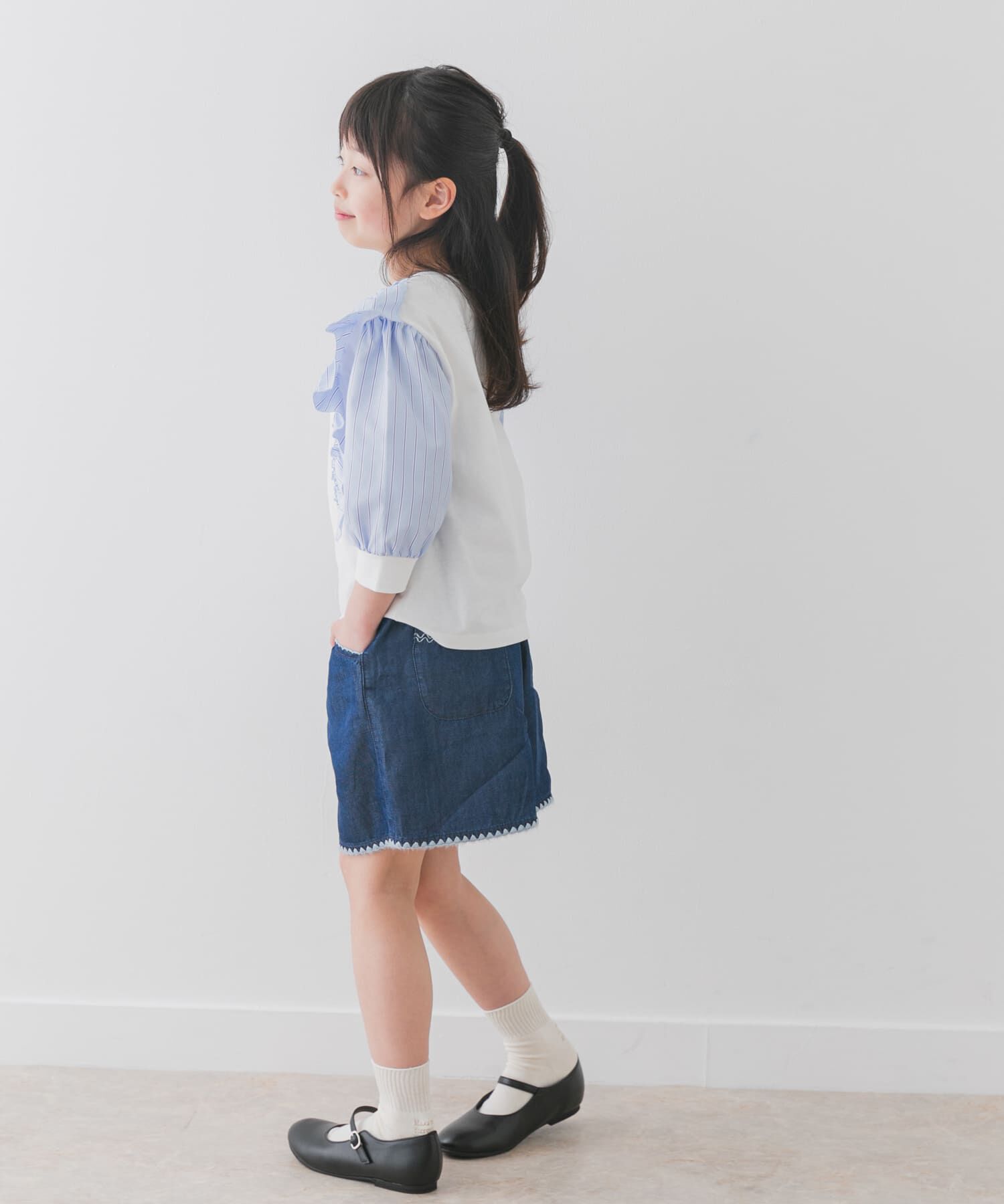 URBAN RESEARCH DOORS「布帛ドッキングフリルカットソー(KIDS)」|その他|