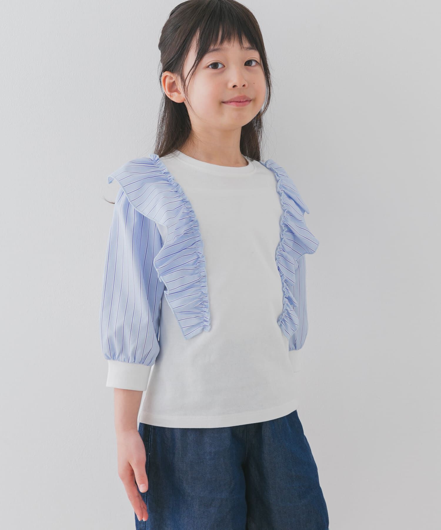 URBAN RESEARCH DOORS「布帛ドッキングフリルカットソー(KIDS)」|その他|
