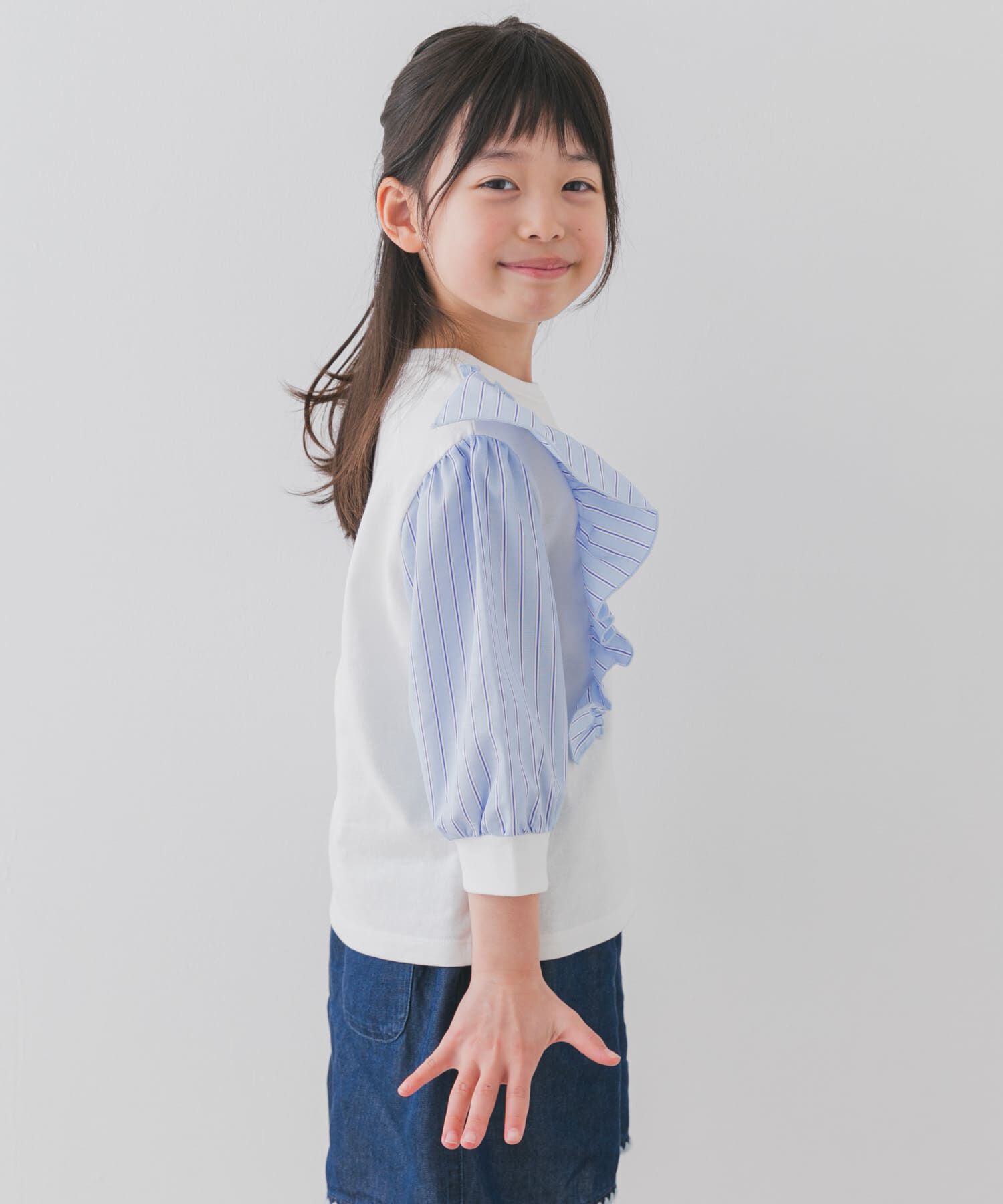 URBAN RESEARCH DOORS「布帛ドッキングフリルカットソー(KIDS)」|その他|