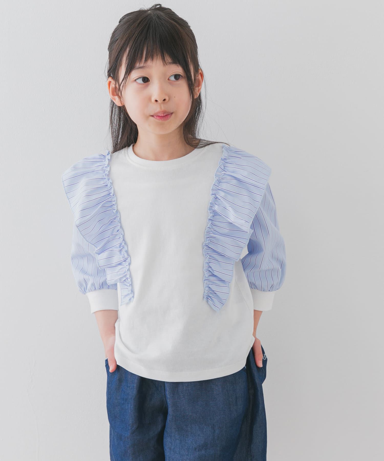 URBAN RESEARCH DOORS「布帛ドッキングフリルカットソー(KIDS)」|その他|