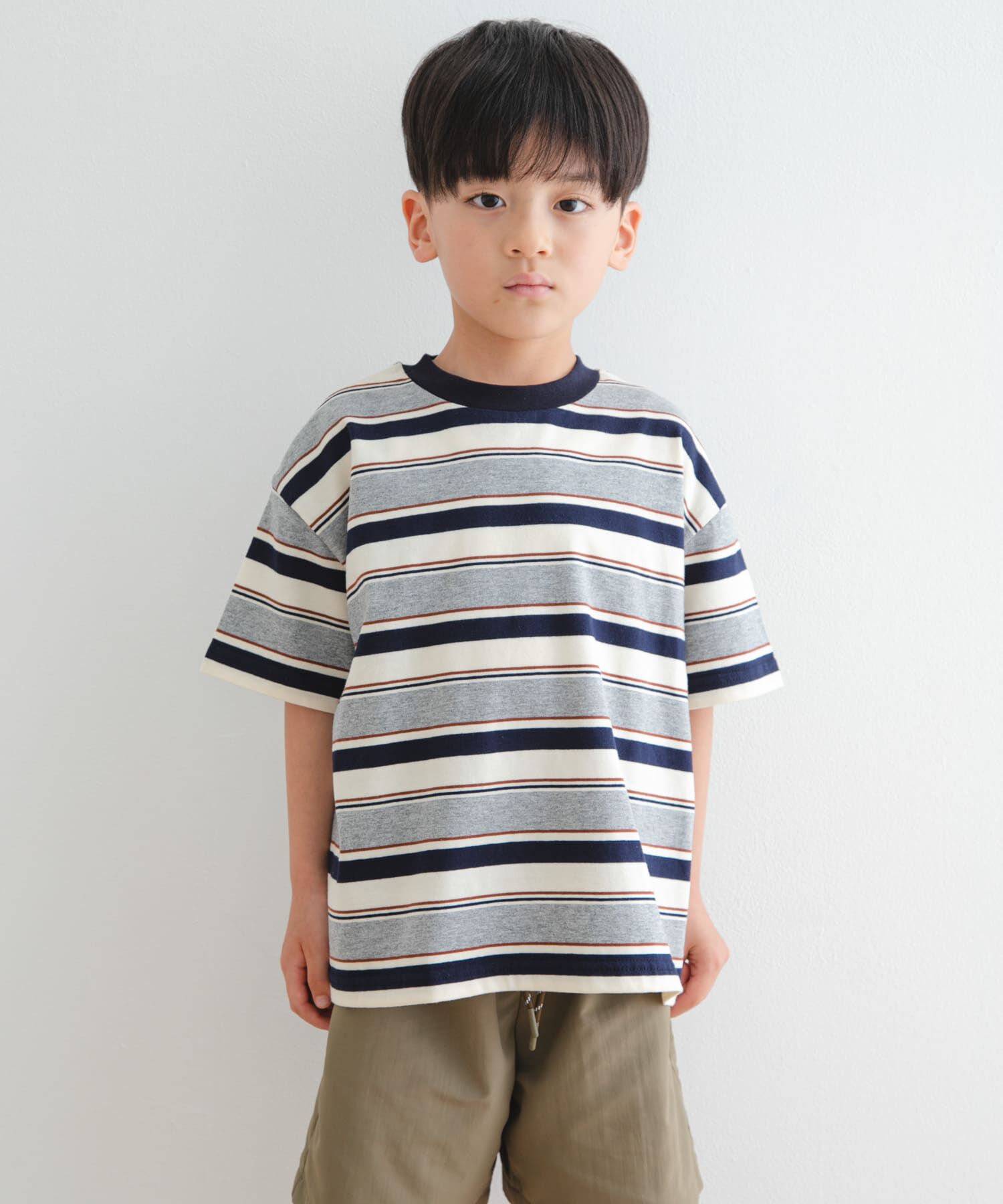 URBAN RESEARCH DOORS「『WEB/一部店舗限定サイズ』マルチボーダールーズTシャツ(KIDS)」|その他|