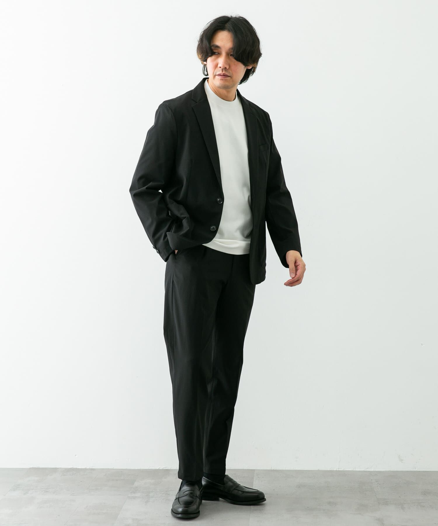 URBAN RESEARCH DOORS「『ｲｰｼﾞｰｹｱ』LIFE STYLE TAILOR ﾘｯﾌﾟｽﾄｯﾌﾟﾅｲﾛﾝｽﾄﾚｯﾁ 」|スラックス|