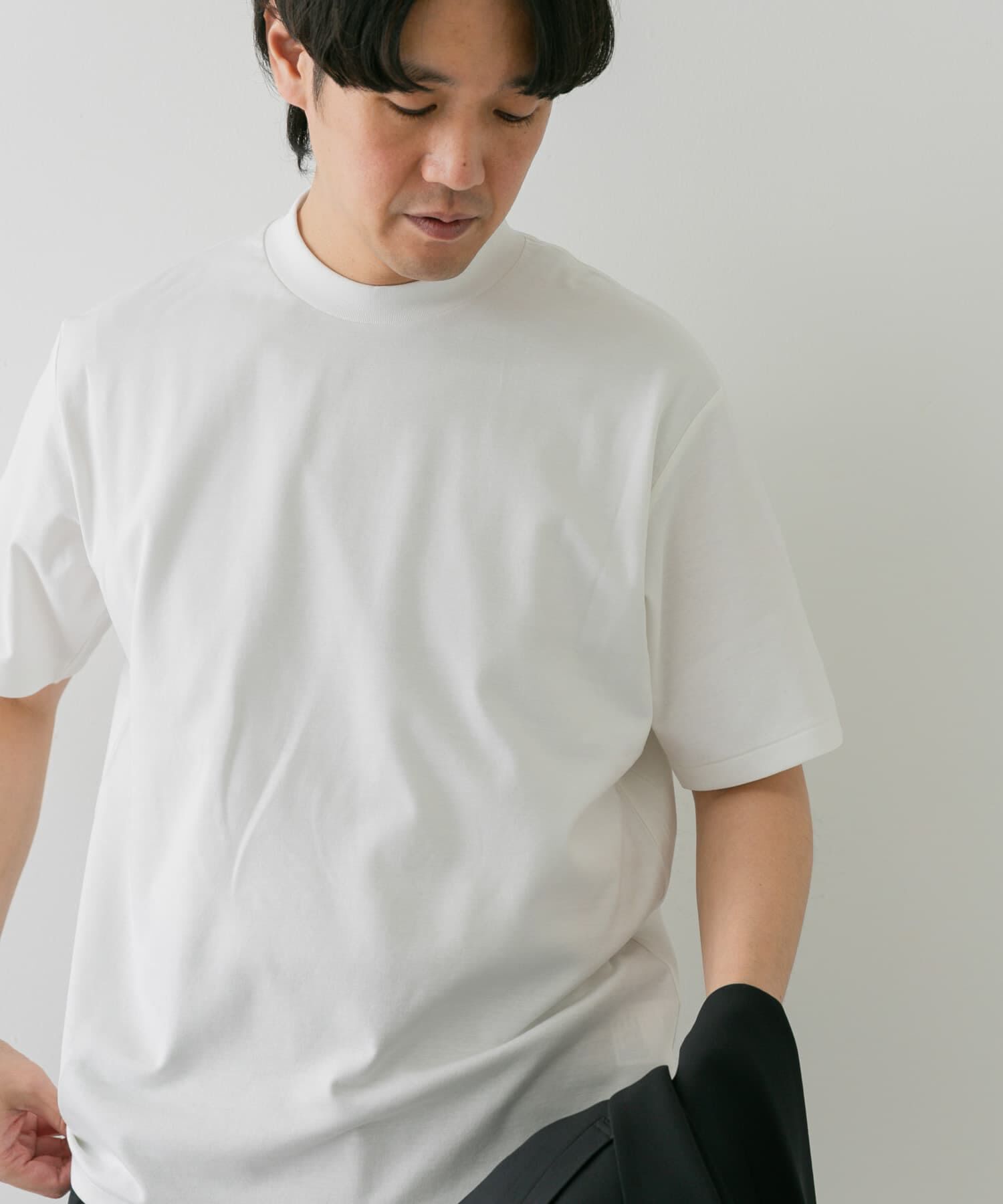 URBAN RESEARCH DOORS「『抗菌/防臭』LIFE STYLE TAILOR　シルケットポンチストレッチTシャツ」|シャツ・ブラウス|