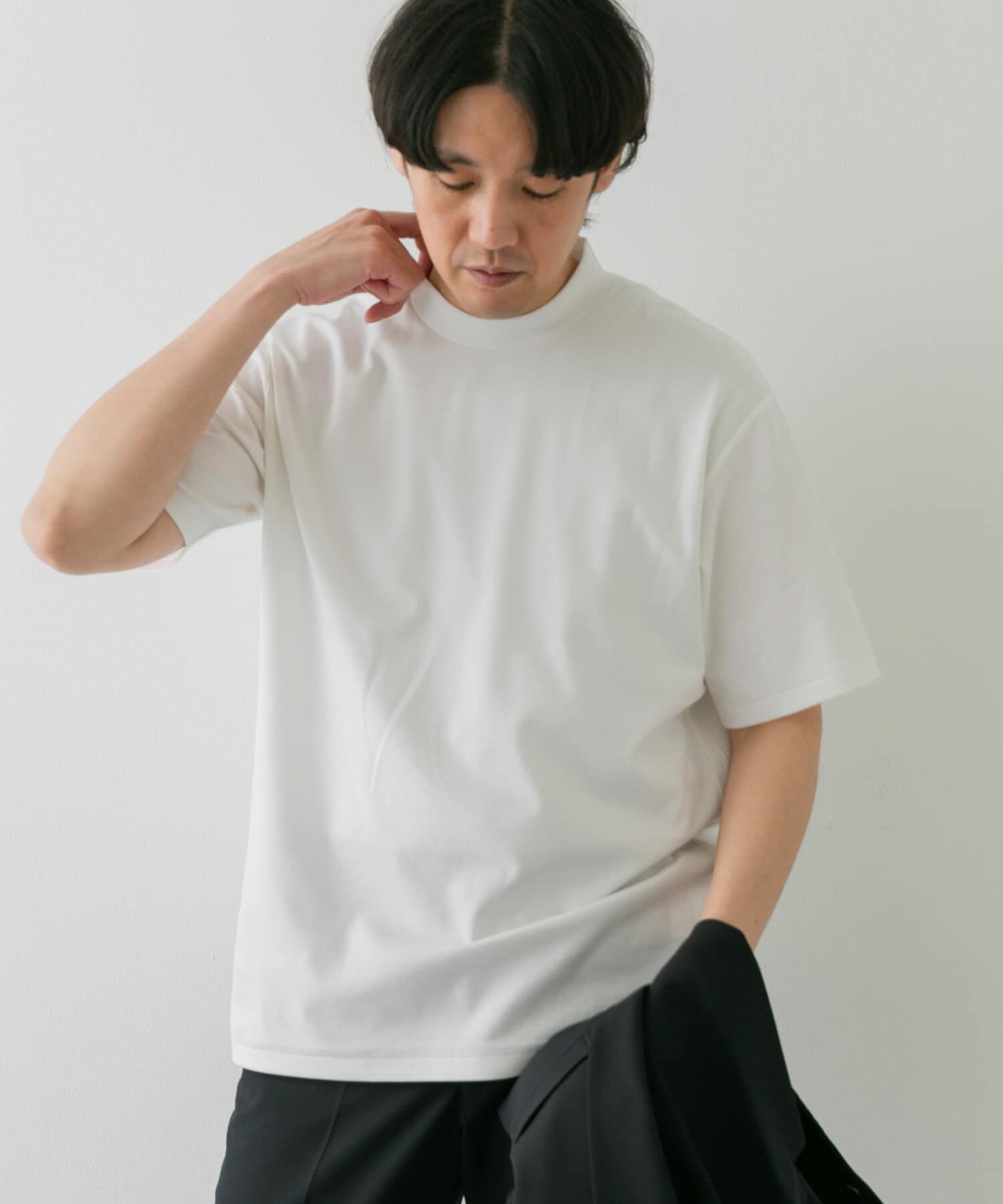 URBAN RESEARCH DOORS「『抗菌/防臭』LIFE STYLE TAILOR　シルケットポンチストレッチTシャツ」|シャツ・ブラウス|