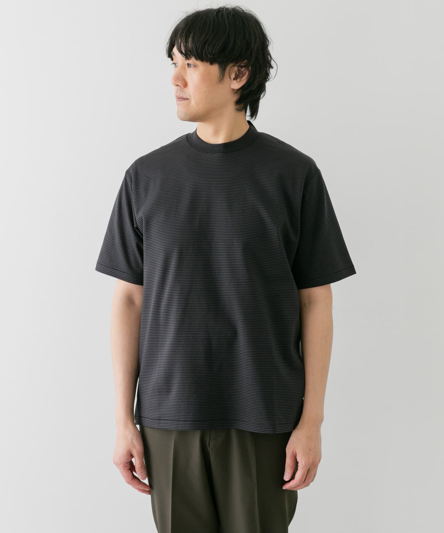 URBAN RESEARCH DOORS「『抗菌/防臭』LIFE STYLE TAILOR　シルケットポンチストレッチTシャツ」|シャツ・ブラウス|