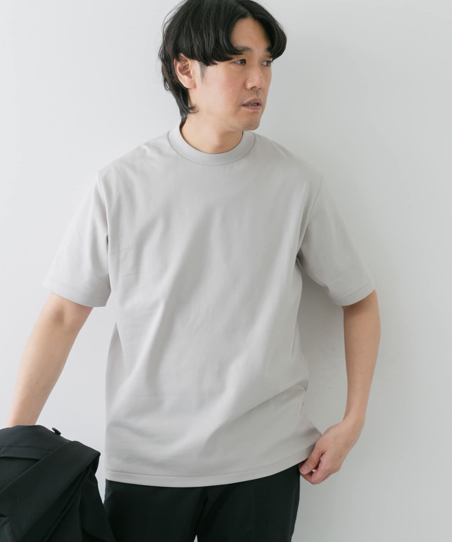 URBAN RESEARCH DOORS「『抗菌/防臭』LIFE STYLE TAILOR　シルケットポンチストレッチTシャツ」|シャツ・ブラウス|