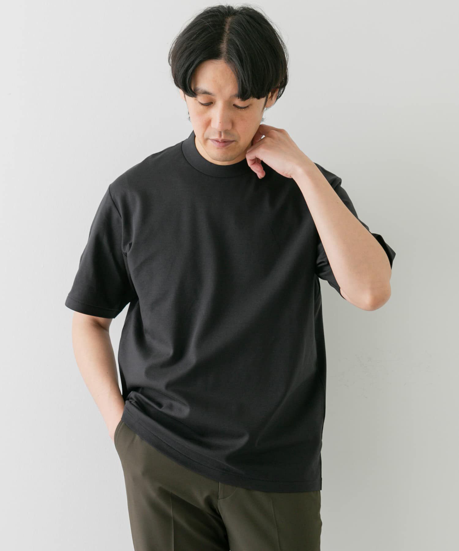 URBAN RESEARCH DOORS「『抗菌/防臭』LIFE STYLE TAILOR　シルケットポンチストレッチTシャツ」|シャツ・ブラウス|