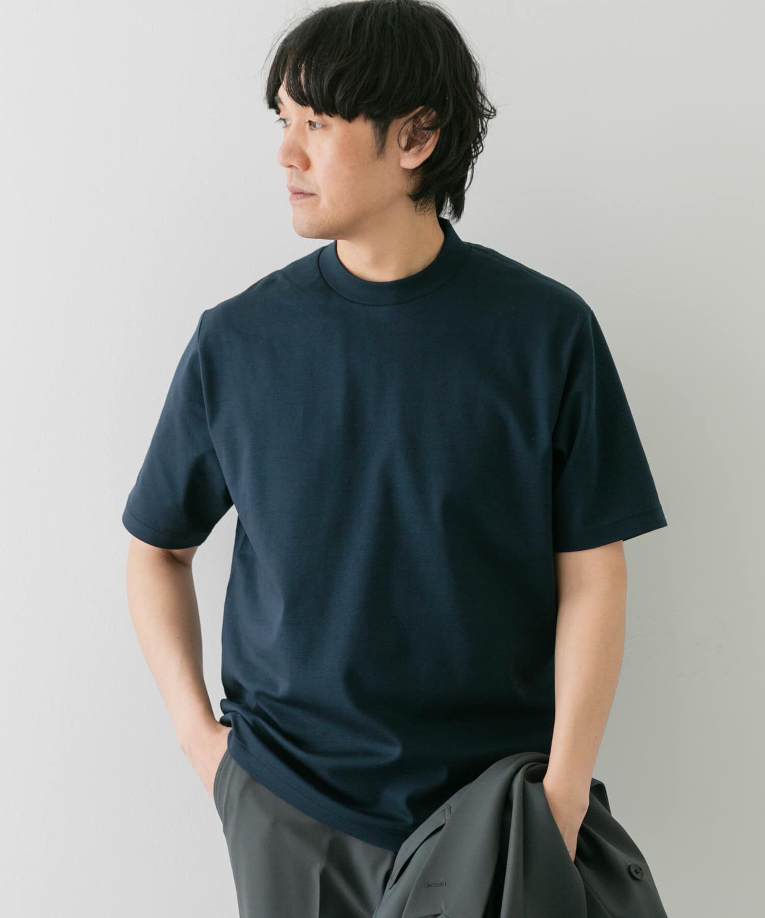 URBAN RESEARCH DOORS「『抗菌/防臭』LIFE STYLE TAILOR　シルケットポンチストレッチTシャツ」|シャツ・ブラウス|