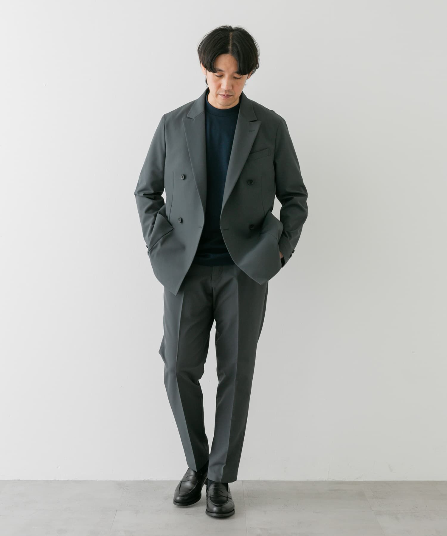 URBAN RESEARCH DOORS「『抗菌/防臭』LIFE STYLE TAILOR　シルケットポンチストレッチTシャツ」|シャツ・ブラウス|