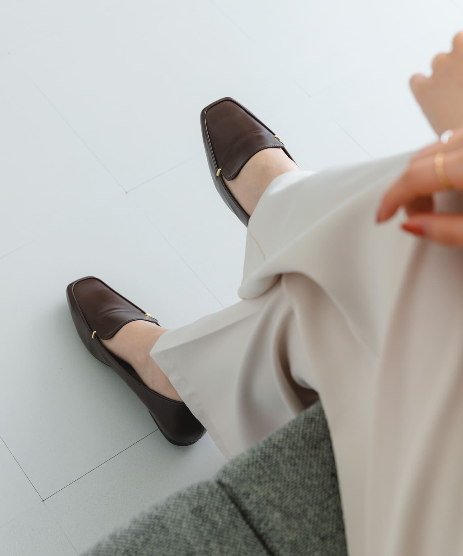 RODE SKO「『MADE IN JAPAN』スクエアトゥプチメタルローファー」|ローファー|