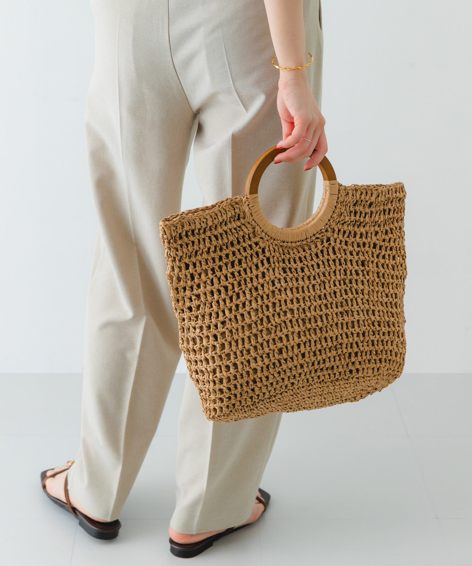 RODE SKO「ウッドハンドルペーパーバッグ」|トートバッグ|