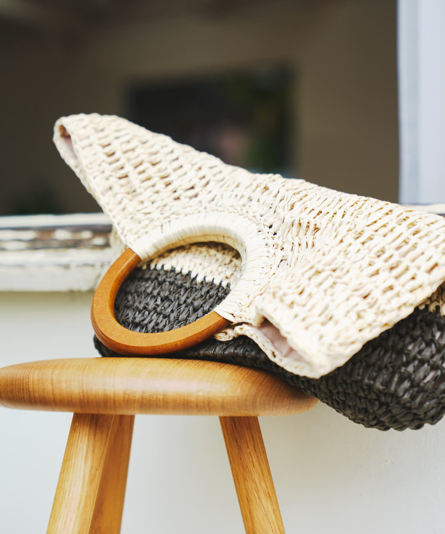 RODE SKO「ウッドハンドルペーパーバッグ」|トートバッグ|