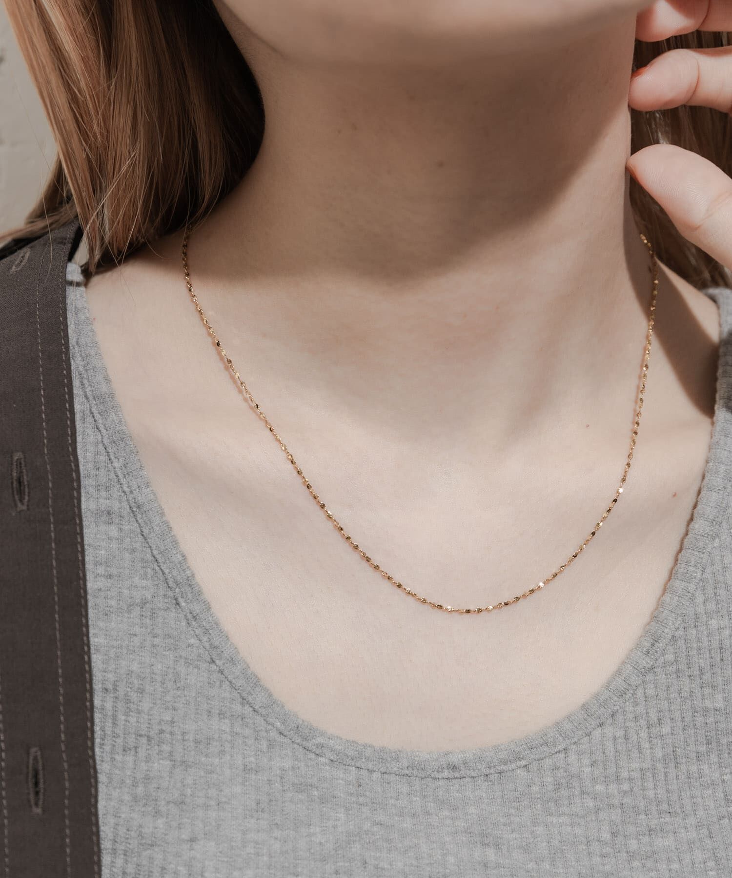 SMELLY「ステンレススクリューチェーンネックレス」|ネックレス|