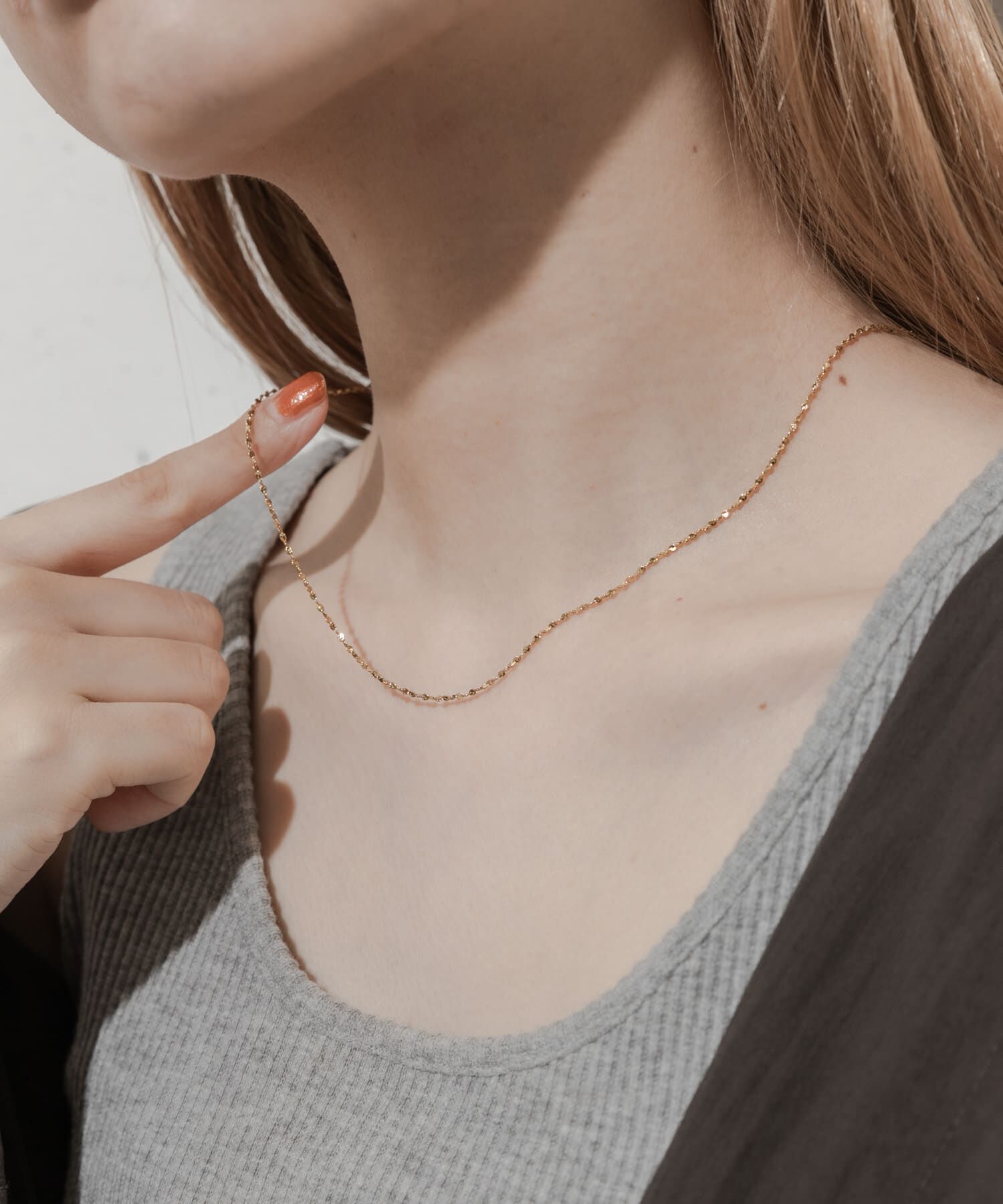 SMELLY「ステンレススクリューチェーンネックレス」|ネックレス|