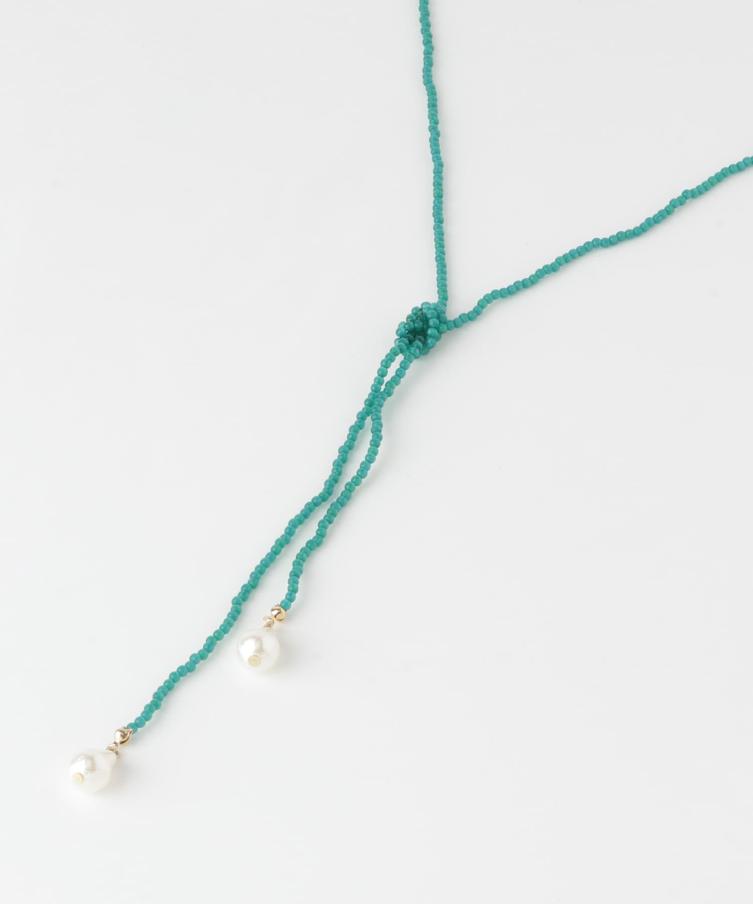 SMELLY「カラービーズパールトップネックレス」|ネックレス|