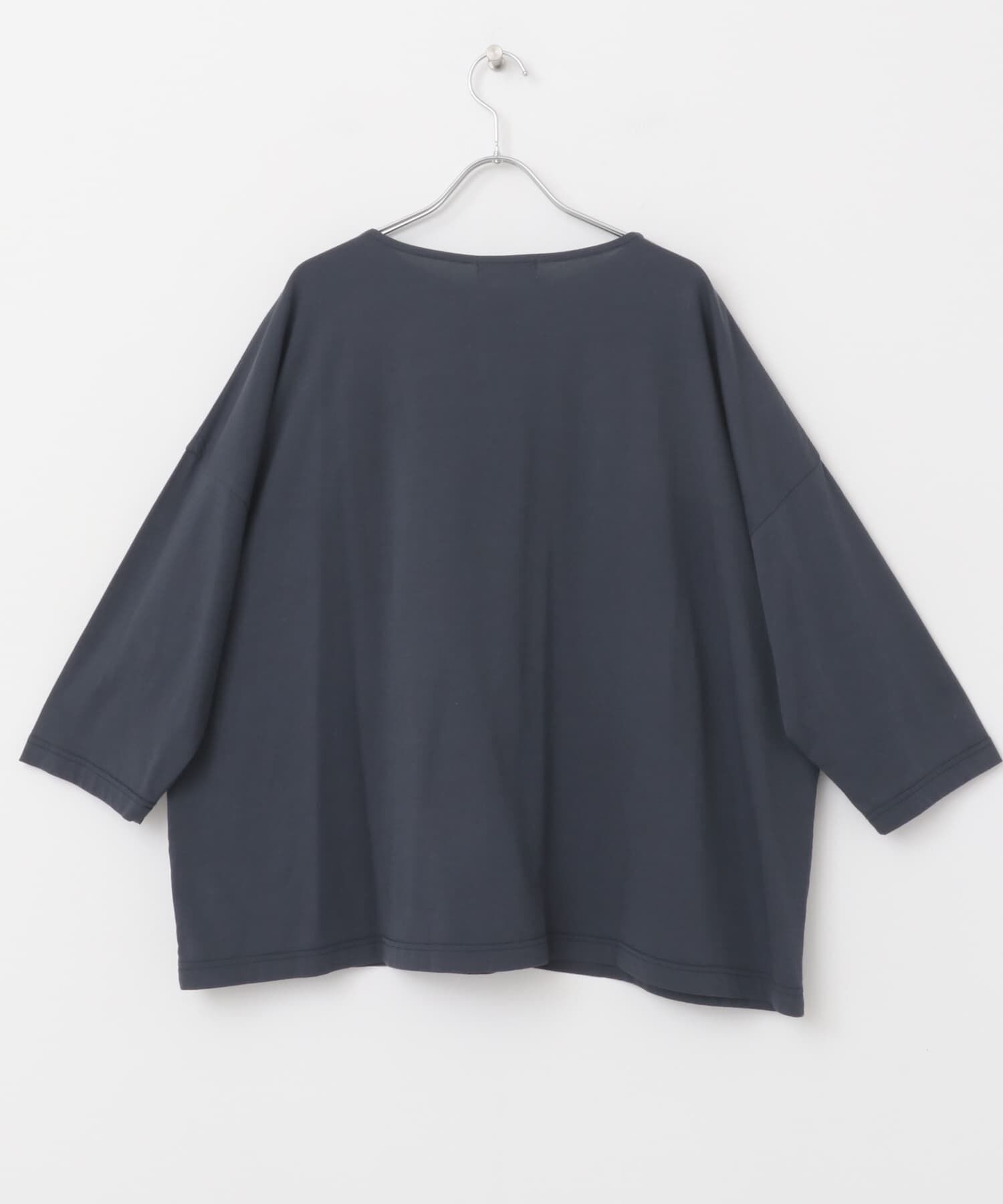 かぐれ「ボートネック7分袖ワイドカットソー」|Tシャツ・カットソー|