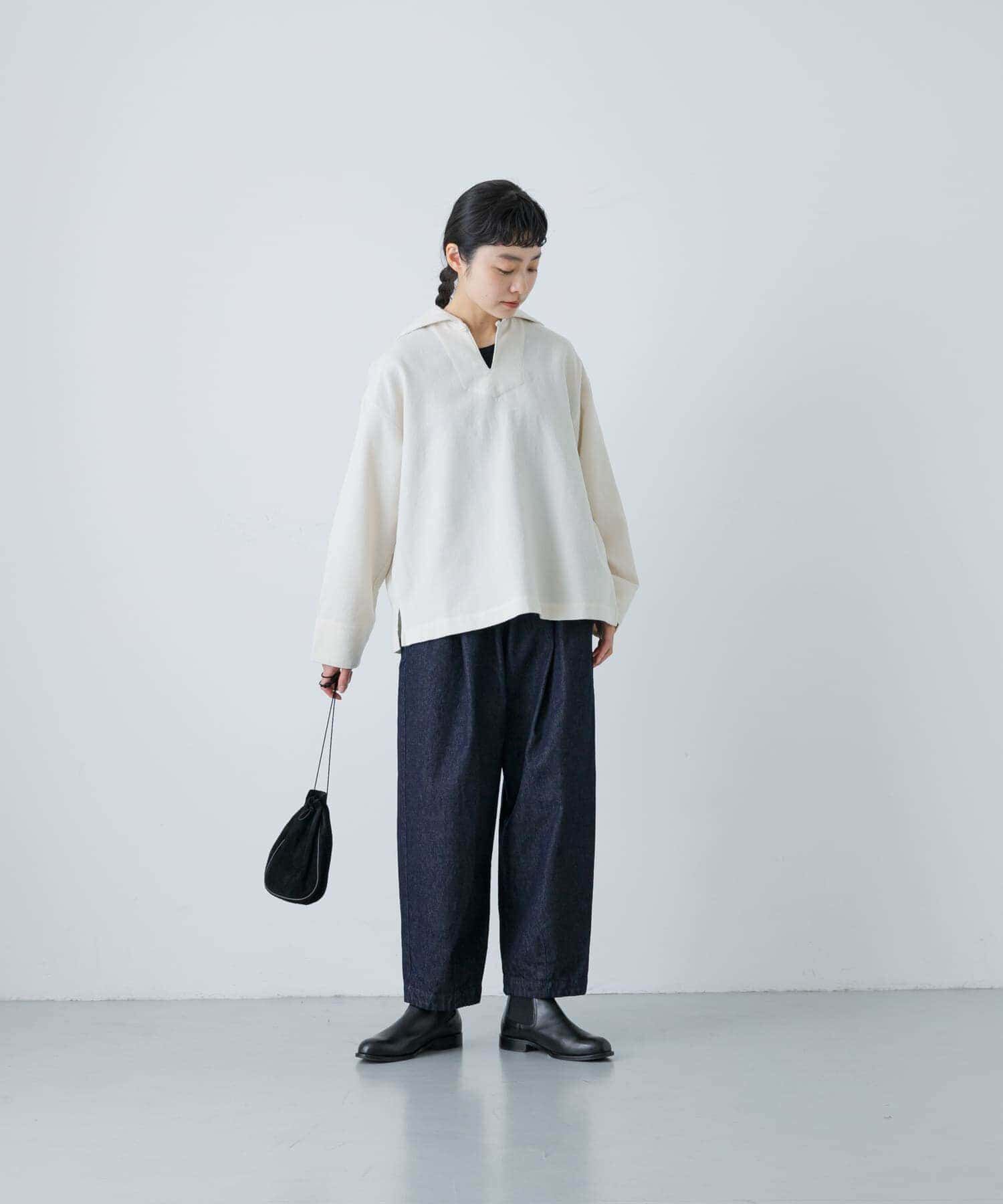 かぐれ「デニムクロップドパンツ」|デニム|