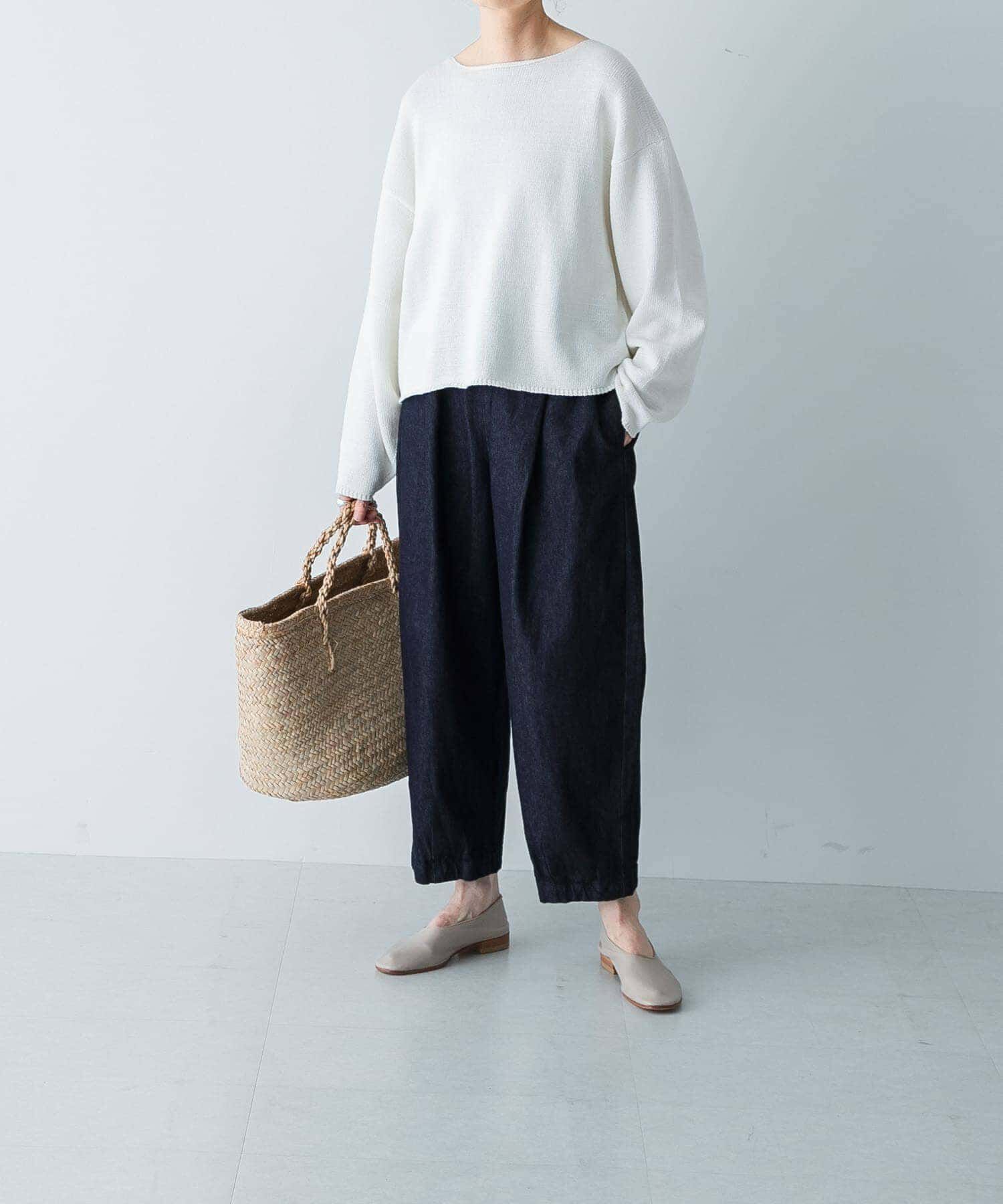 かぐれ「デニムクロップドパンツ」|デニム|