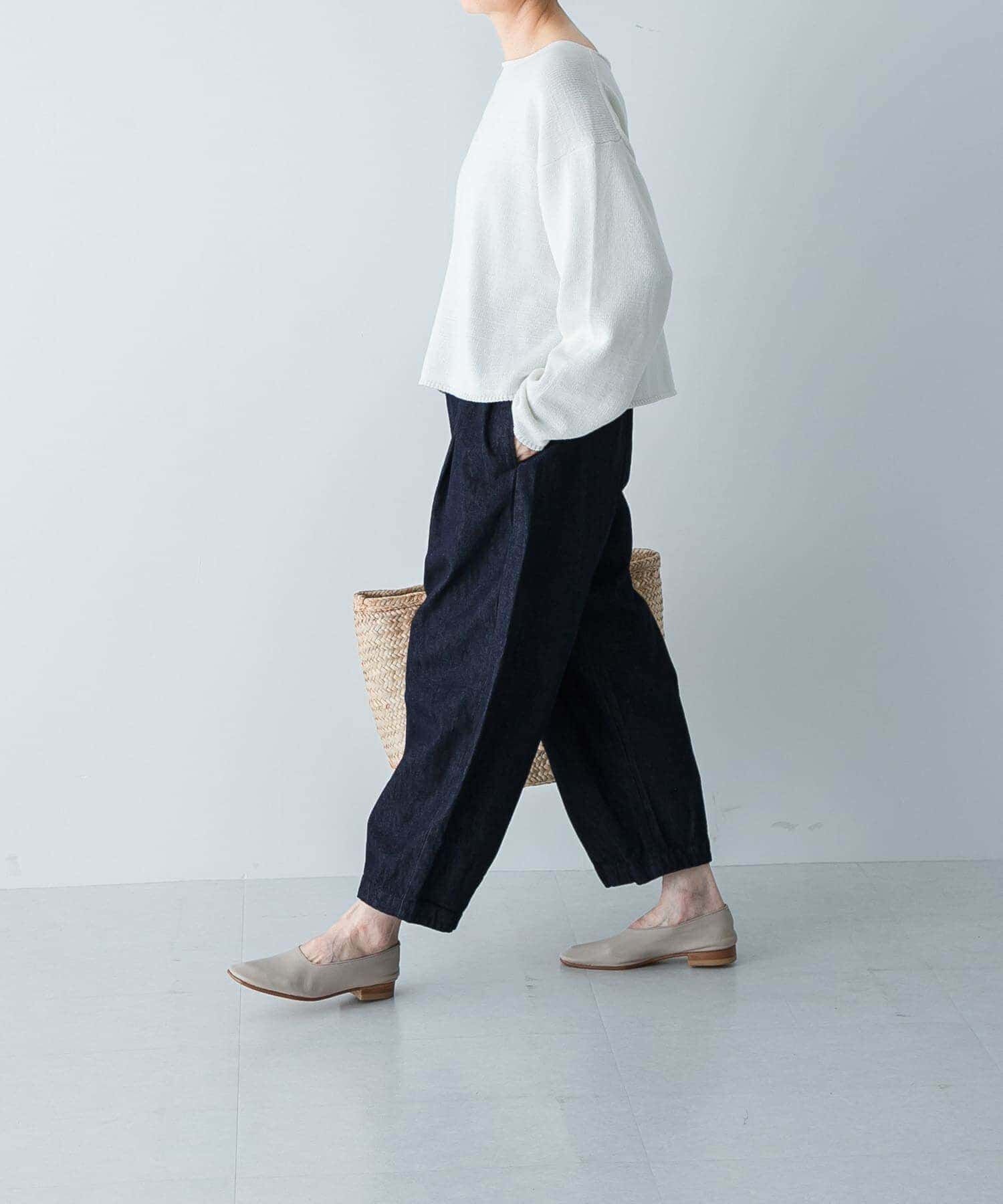 かぐれ「デニムクロップドパンツ」|デニム|