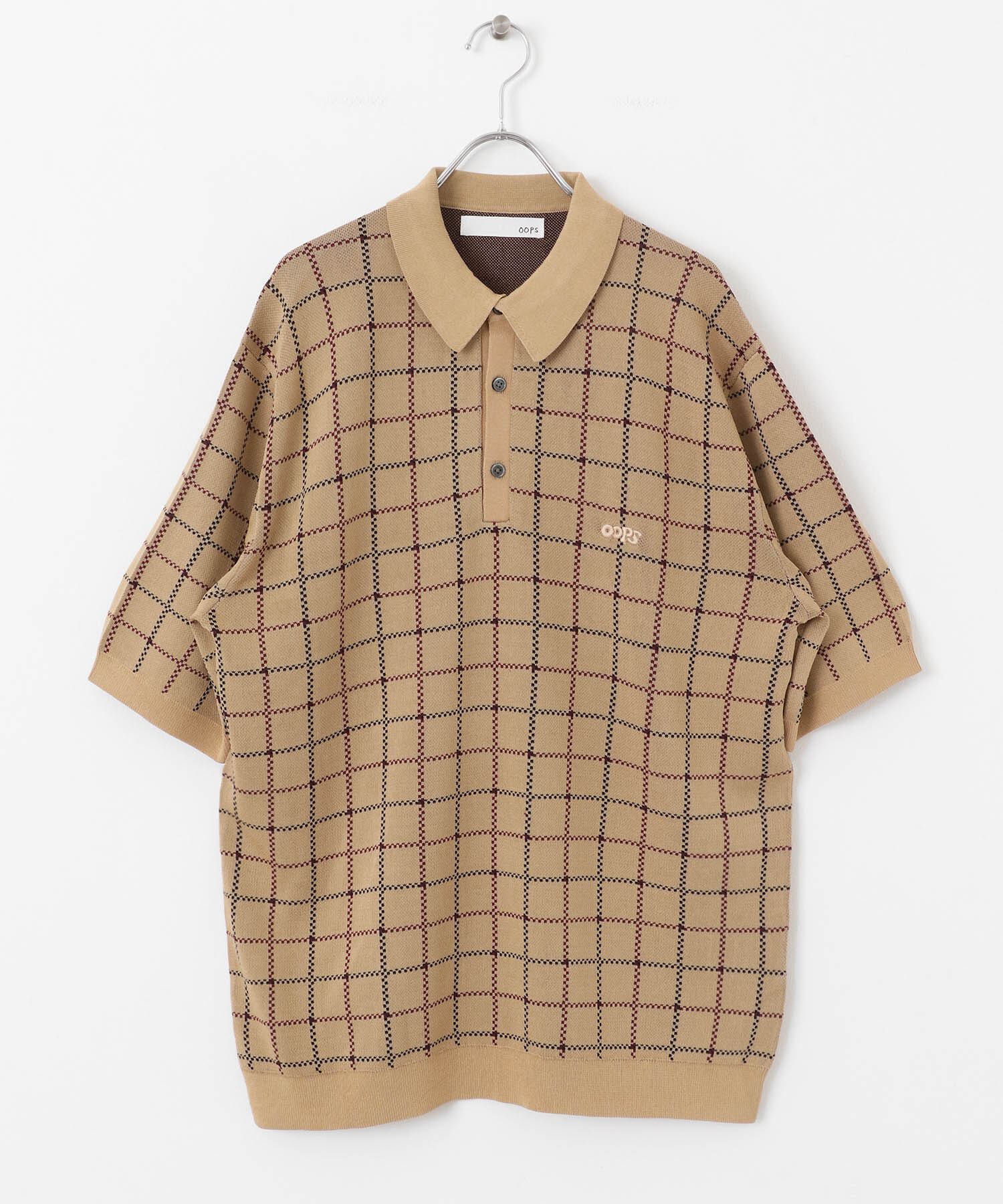 Sonny Label 「OOPSチェック柄ニットポロシャツ」|ニット・セーター|