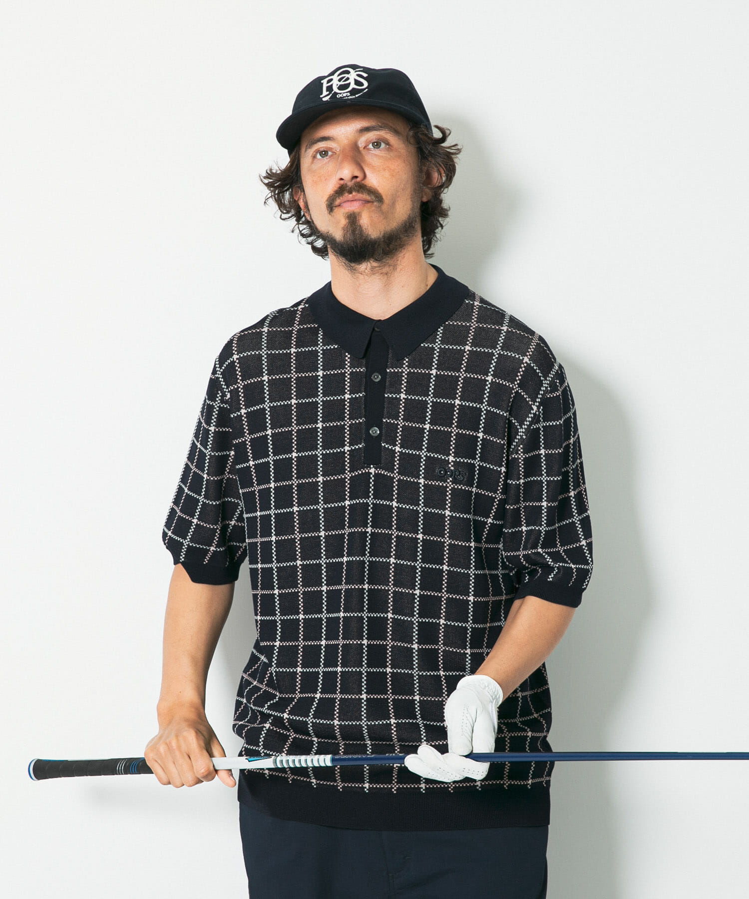 Sonny Label 「OOPSチェック柄ニットポロシャツ」|ニット・セーター|