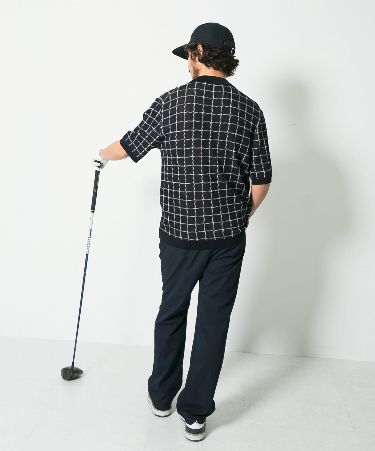 Sonny Label 「OOPSチェック柄ニットポロシャツ」|ニット・セーター|