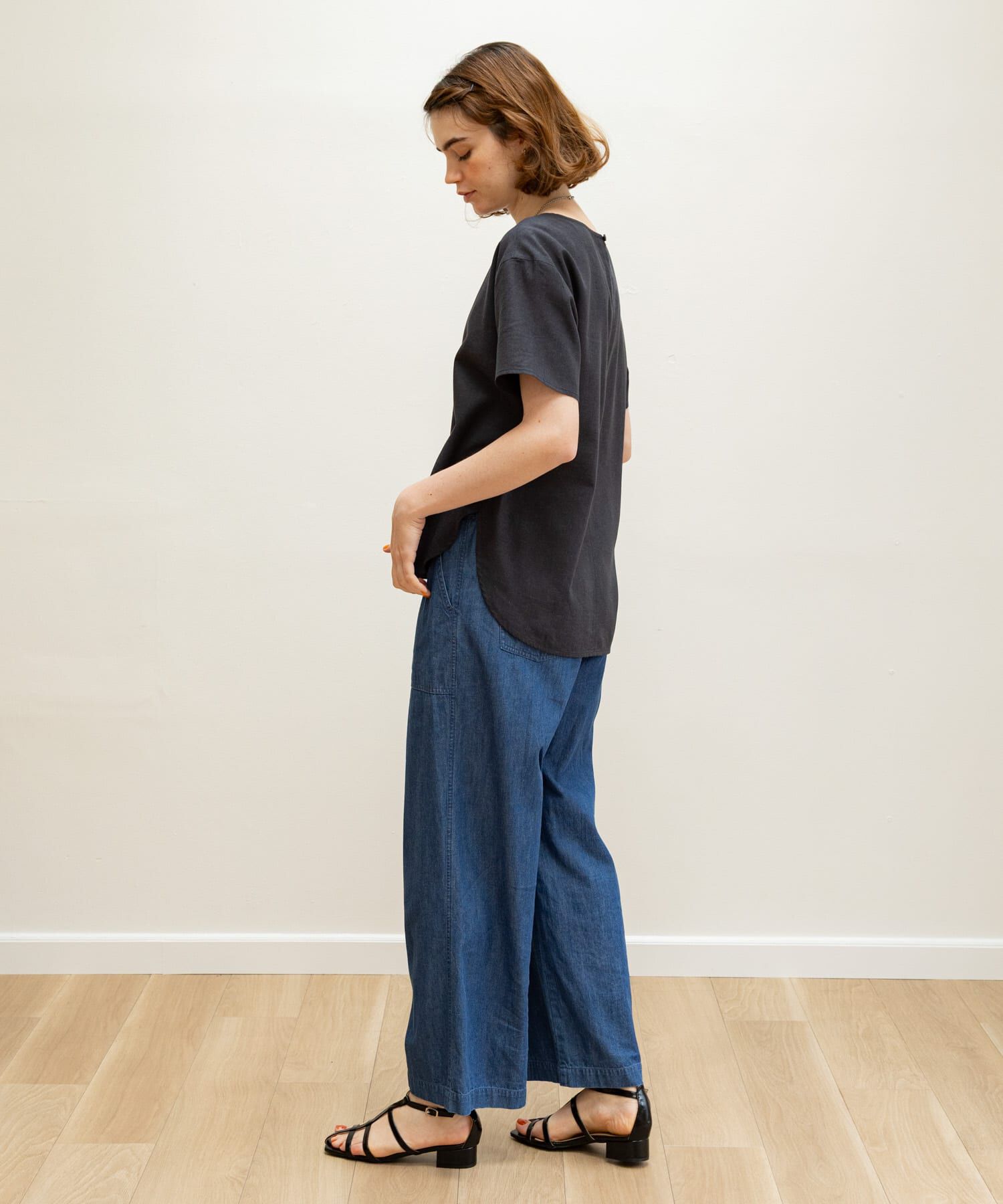 Sonny Label 「リネン混クルーネックブラウスTシャツ」|シャツ・ブラウス|