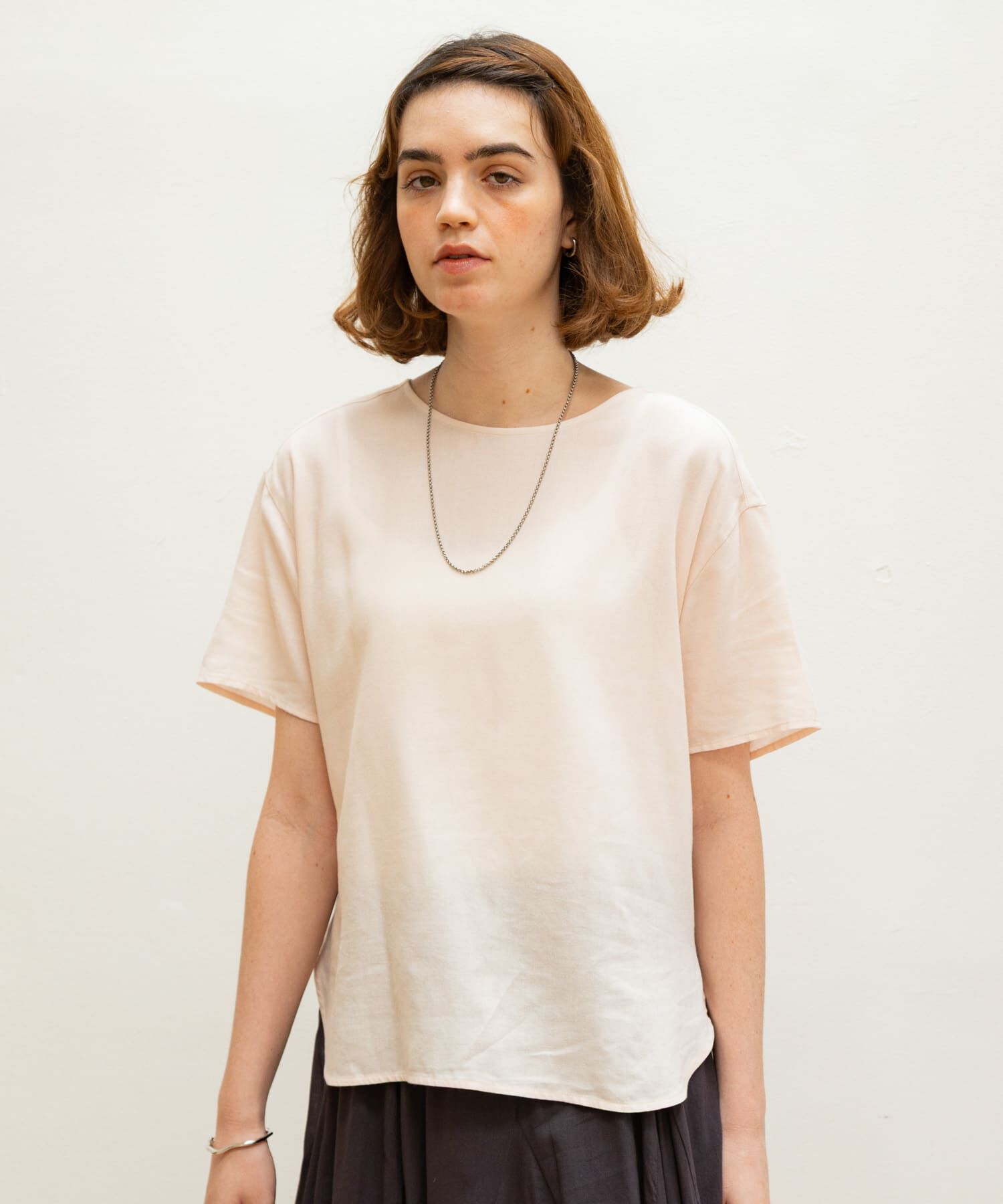 Sonny Label 「リネン混クルーネックブラウスTシャツ」|シャツ・ブラウス|