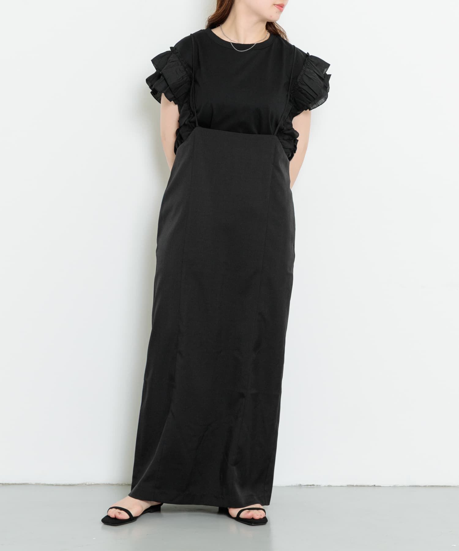 Sonny Label 「『WEB/一部店舗限定』ナローサスペンダースカート」|スカート|