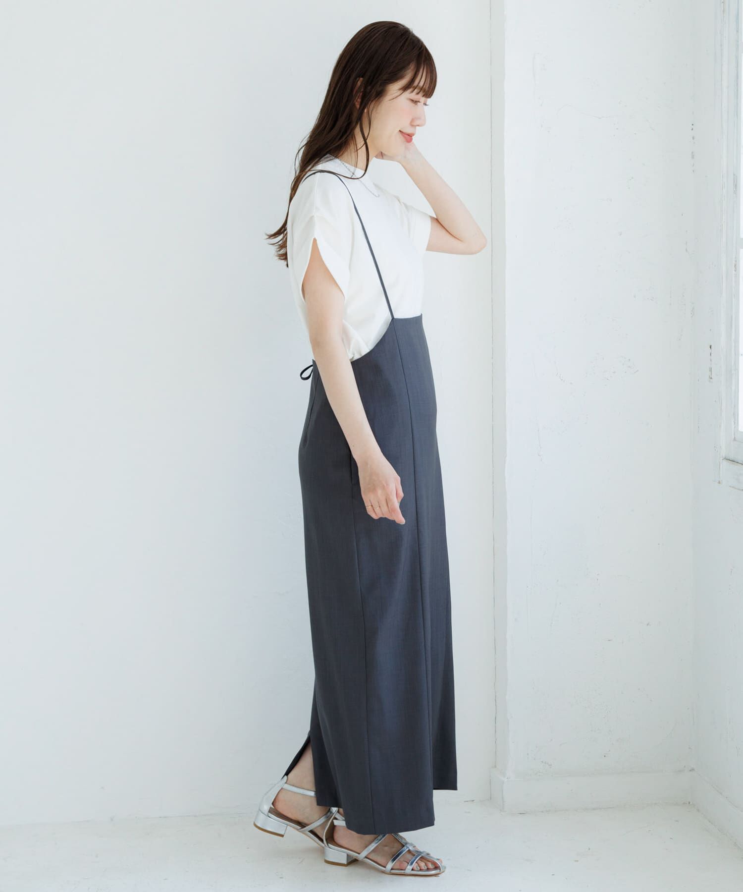 Sonny Label 「『WEB/一部店舗限定』ナローサスペンダースカート」|スカート|