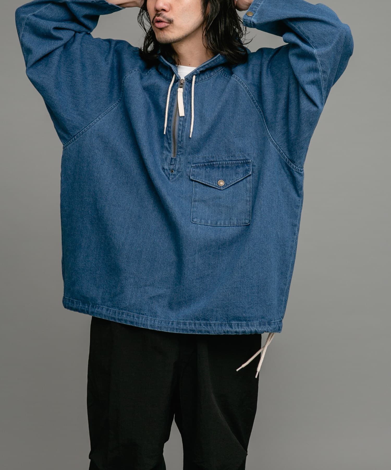 Sonny Label 「『別注』ARMY TWILL&times;Sonny Label　Smock Parka」|ノーカラーコート|