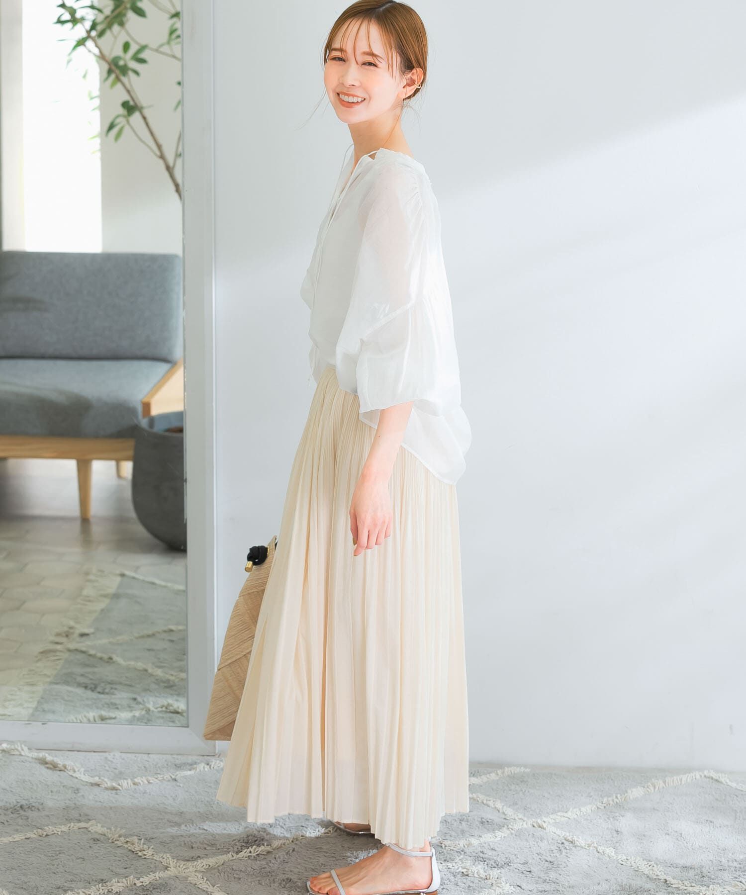 URBAN RESEARCH ROSSO「ランダムプリーツスカート」|スカート|