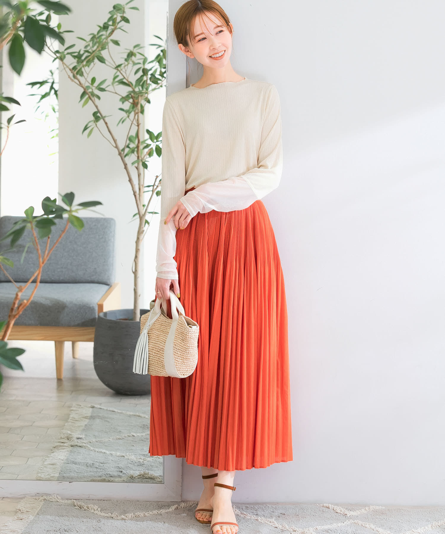 URBAN RESEARCH ROSSO「ランダムプリーツスカート」|スカート|