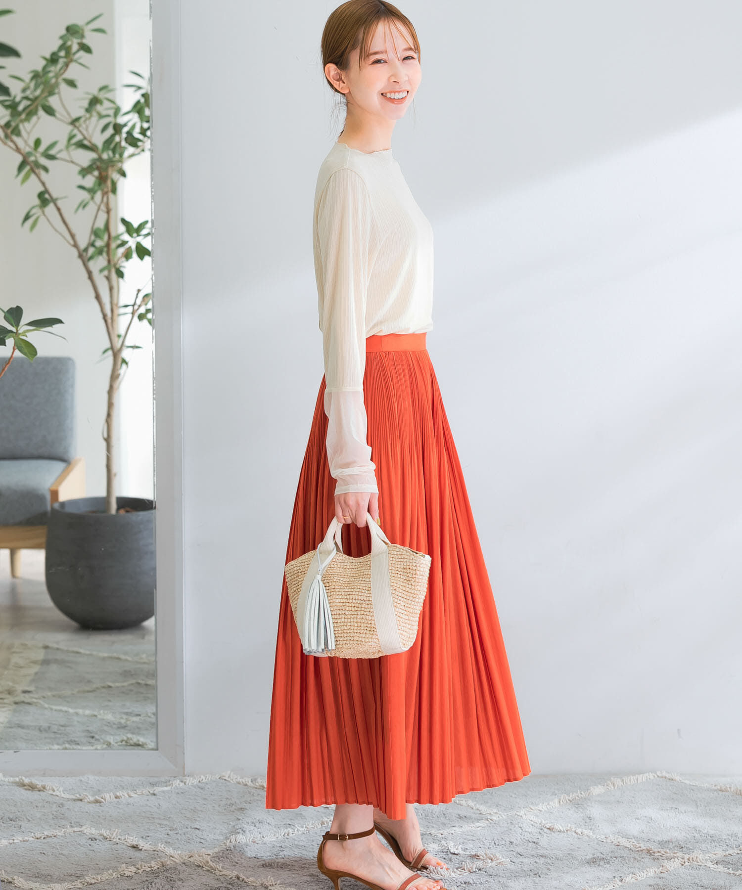 URBAN RESEARCH ROSSO「ランダムプリーツスカート」|スカート|