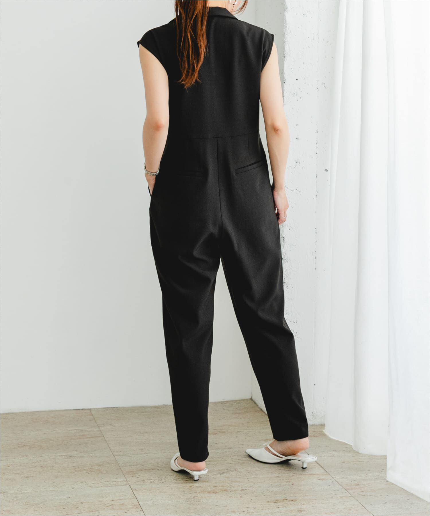 URBAN RESEARCH ROSSO「『UR TECH DRYLUXE』F by ROSSO　オープンカラーオールインワン」|スカート|