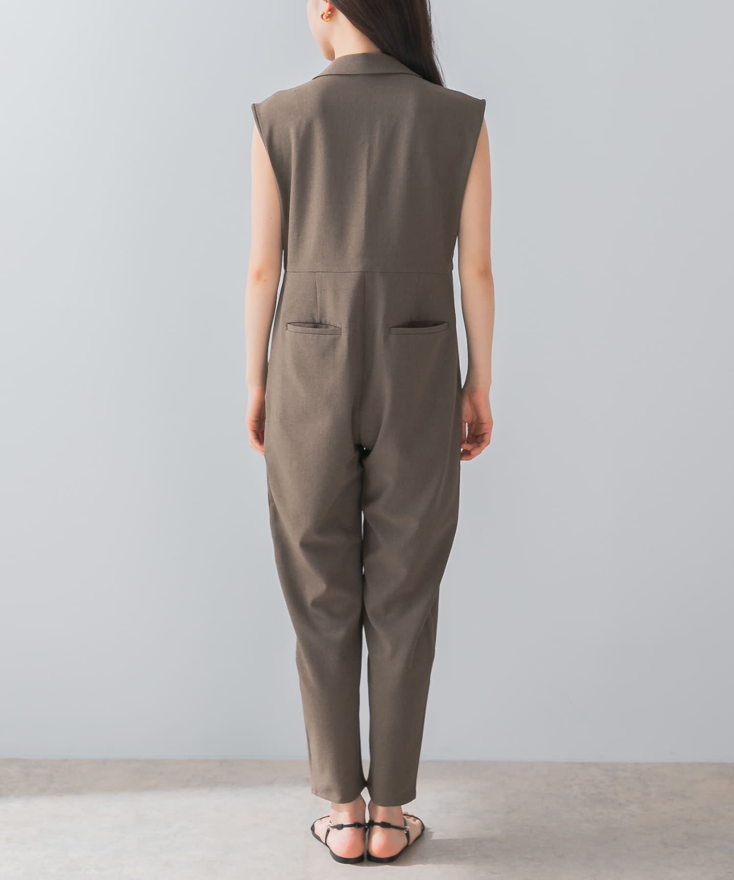 URBAN RESEARCH ROSSO「『UR TECH DRYLUXE』F by ROSSO　オープンカラーオールインワン」|スカート|