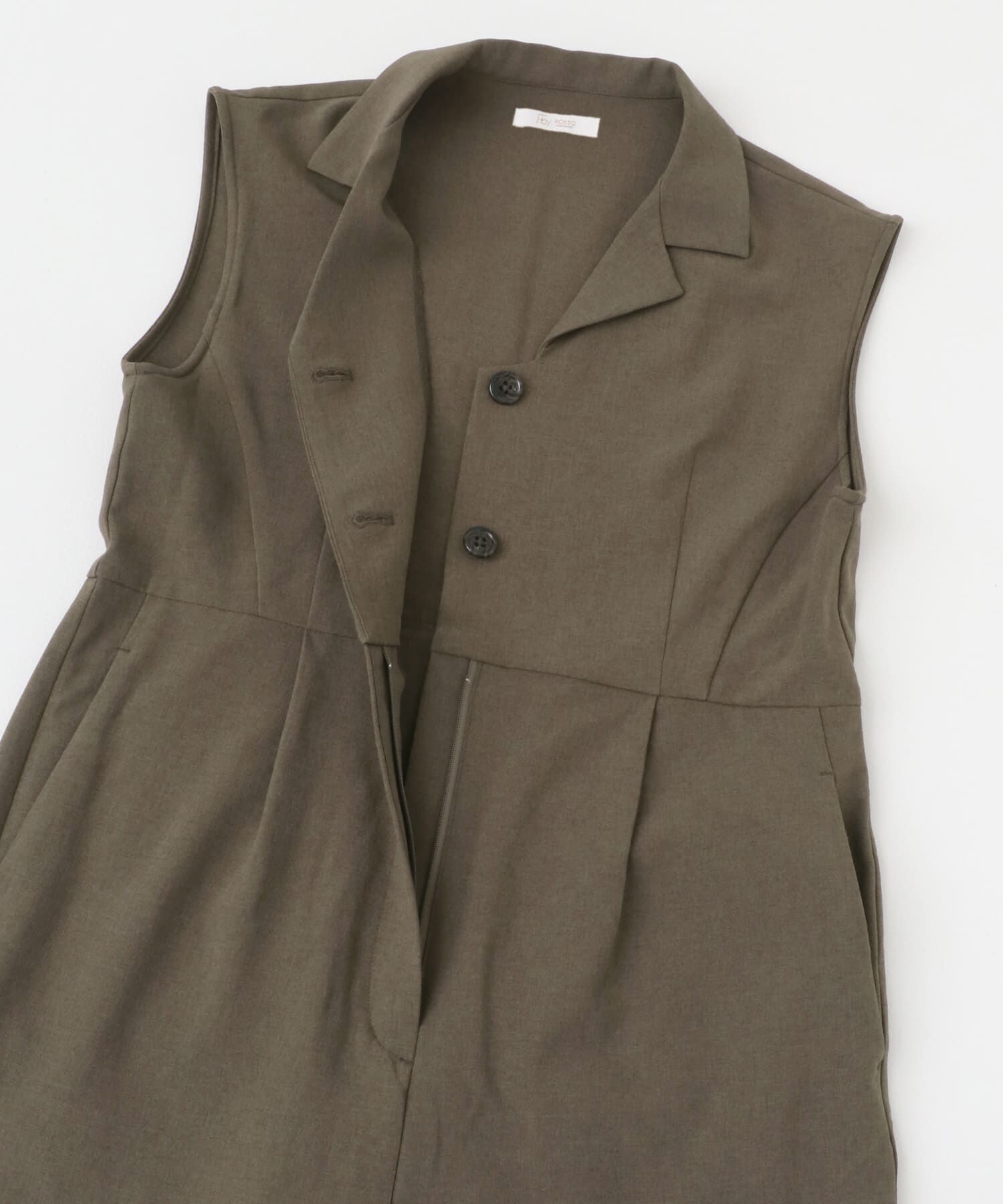 URBAN RESEARCH ROSSO「『UR TECH DRYLUXE』F by ROSSO　オープンカラーオールインワン」|スカート|