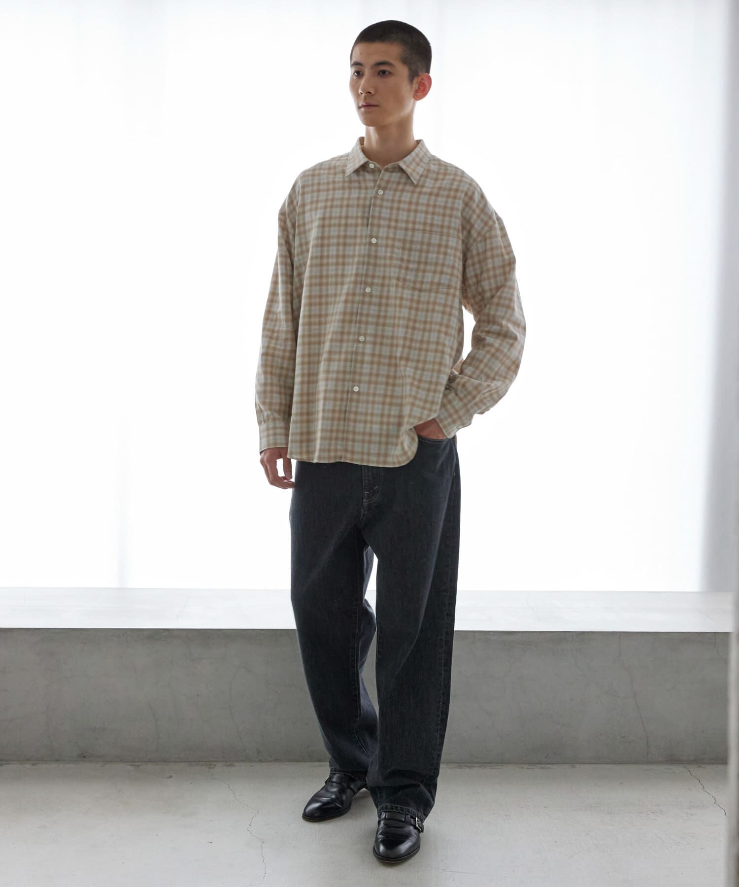 URBAN RESEARCH「new basic トーマスメイソンオーバーネルシャツ」|シャツ・ブラウス|