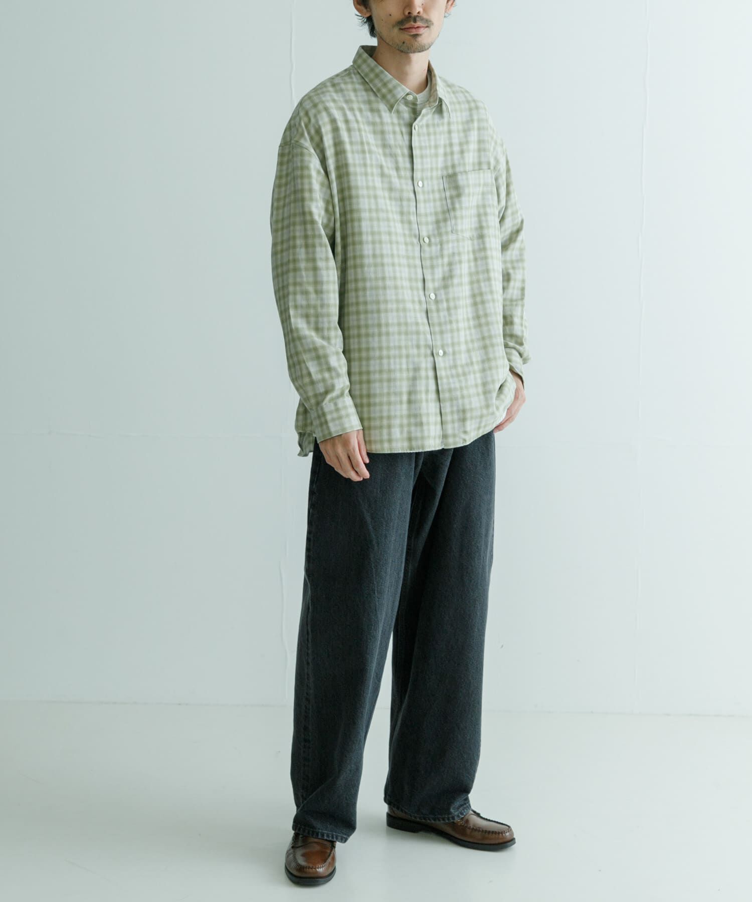 URBAN RESEARCH「new basic トーマスメイソンオーバーネルシャツ」|シャツ・ブラウス|