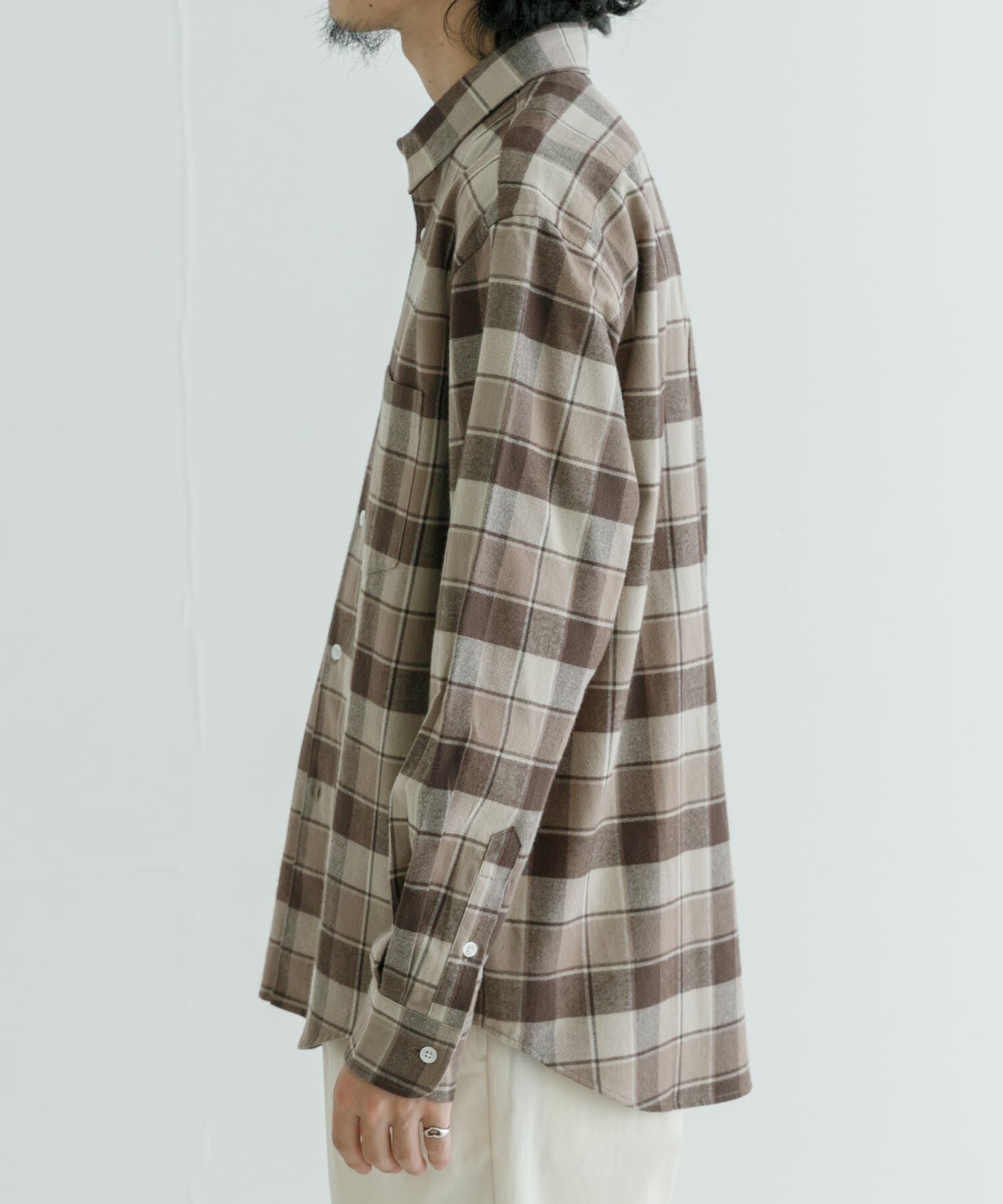 URBAN RESEARCH「『UR TECH』『蓄熱』起毛レギュラーシャツ」|シャツ・ブラウス|