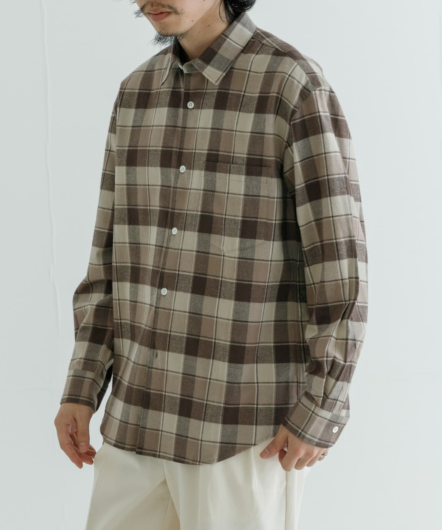 URBAN RESEARCH「『UR TECH』『蓄熱』起毛レギュラーシャツ」|シャツ・ブラウス|