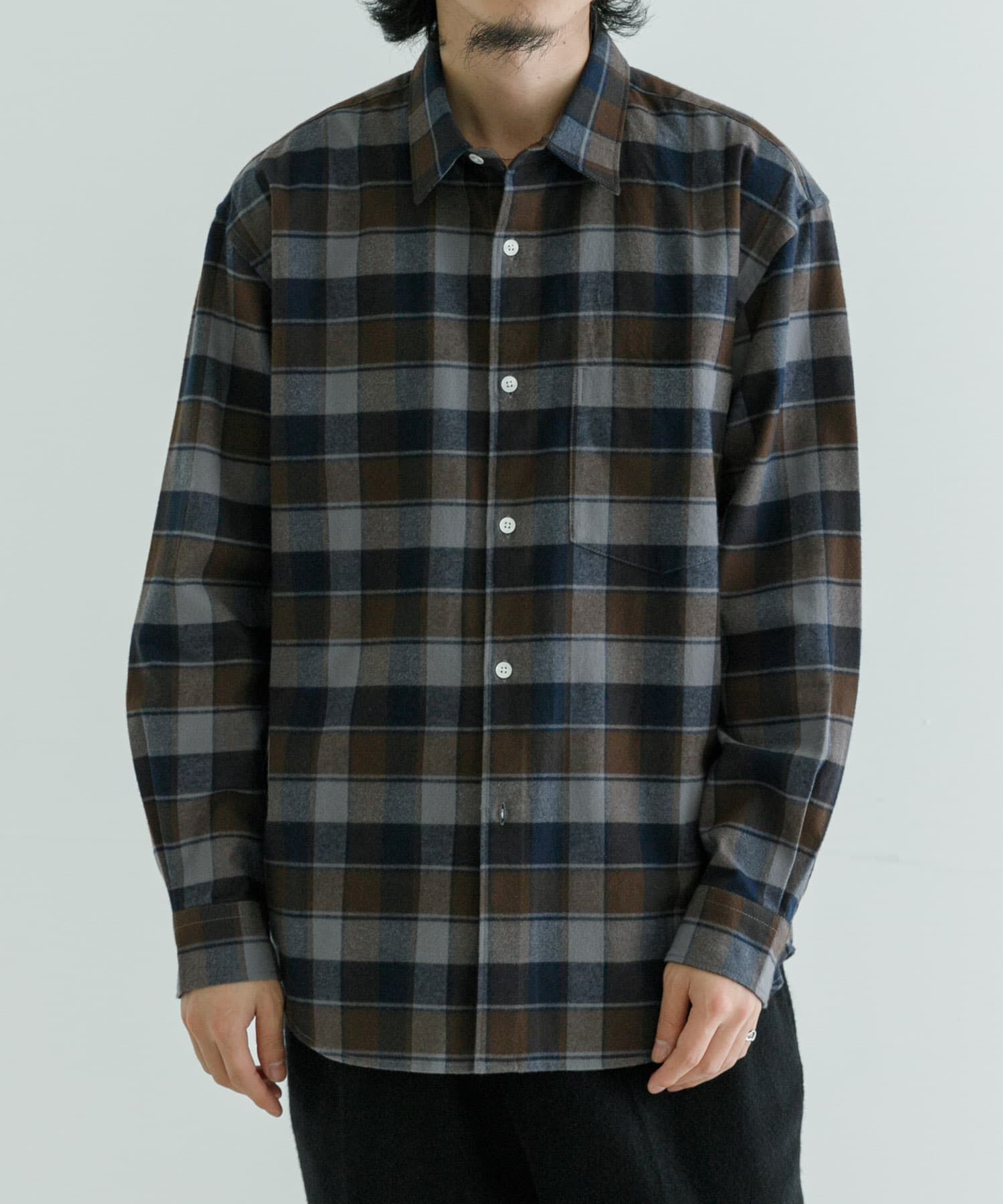 URBAN RESEARCH「『UR TECH』『蓄熱』起毛レギュラーシャツ」|シャツ・ブラウス|