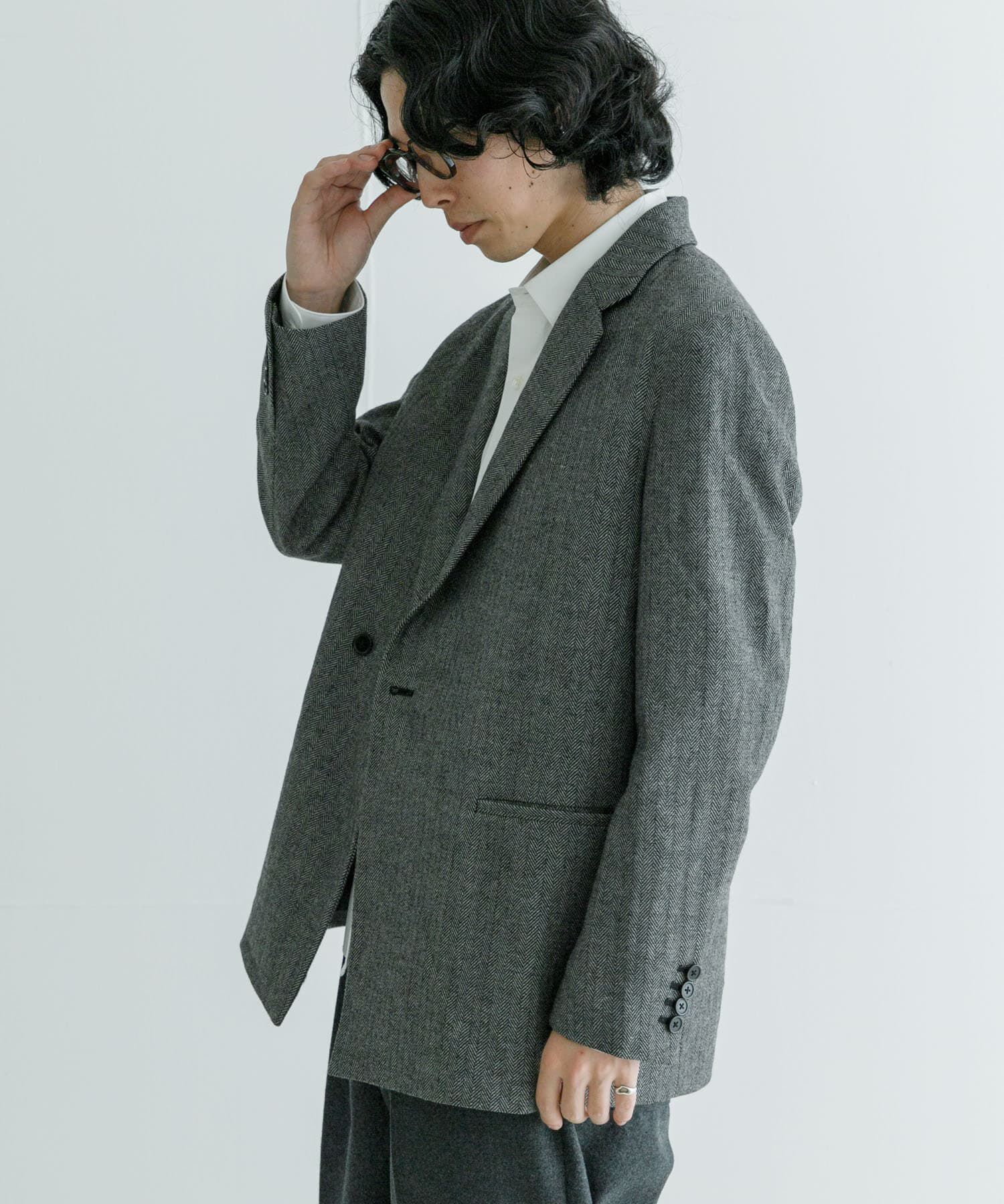 URBAN RESEARCH「『セットアップ対応』new basic ヘリンボーンセミダブルジャケット」|その他|