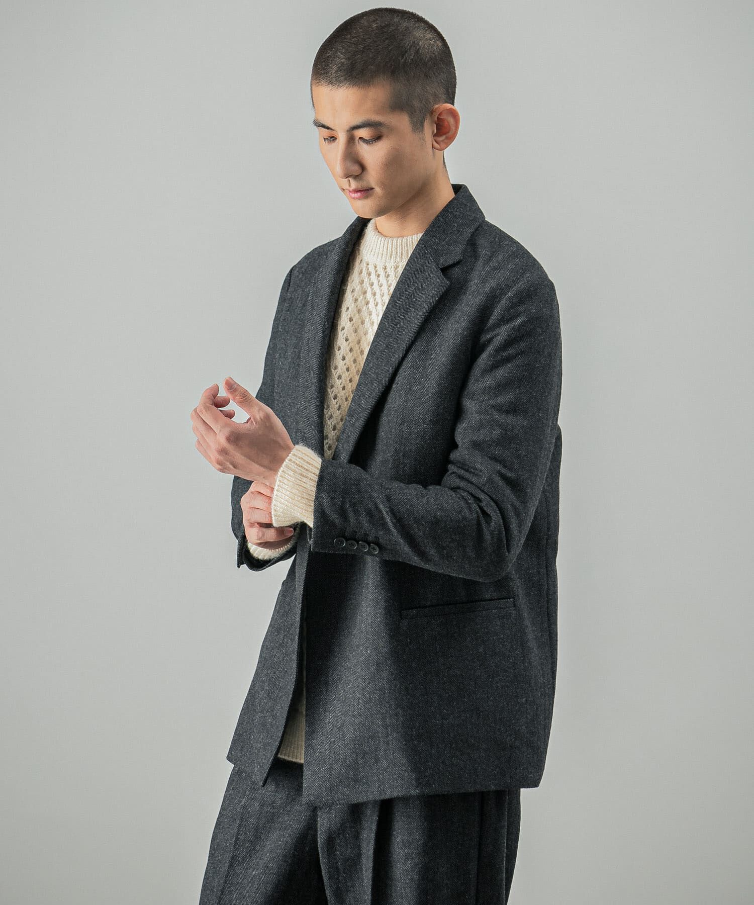 URBAN RESEARCH「『セットアップ対応』new basic ヘリンボーンセミダブルジャケット」|その他|