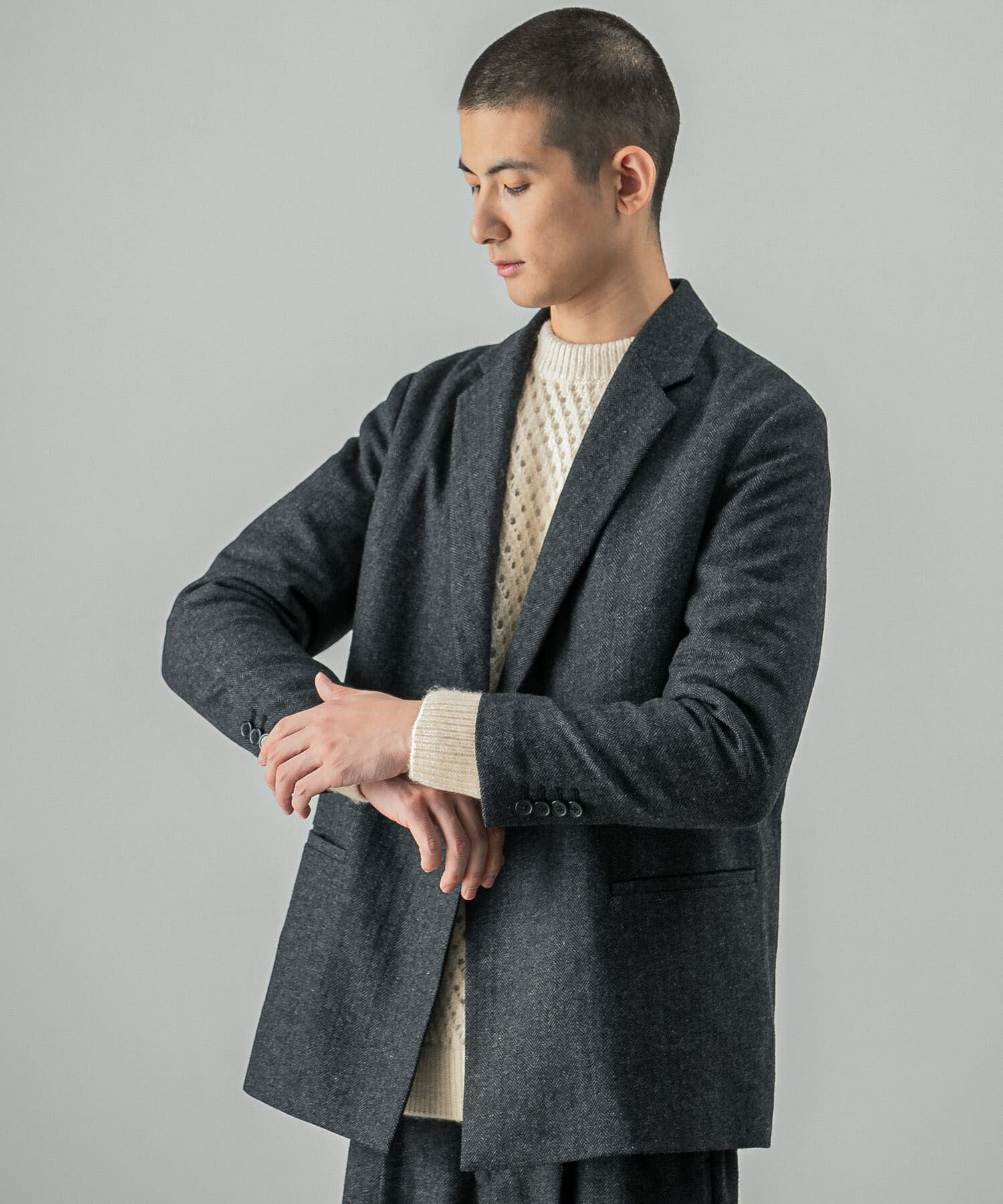 URBAN RESEARCH「『セットアップ対応』new basic ヘリンボーンセミダブルジャケット」|その他|