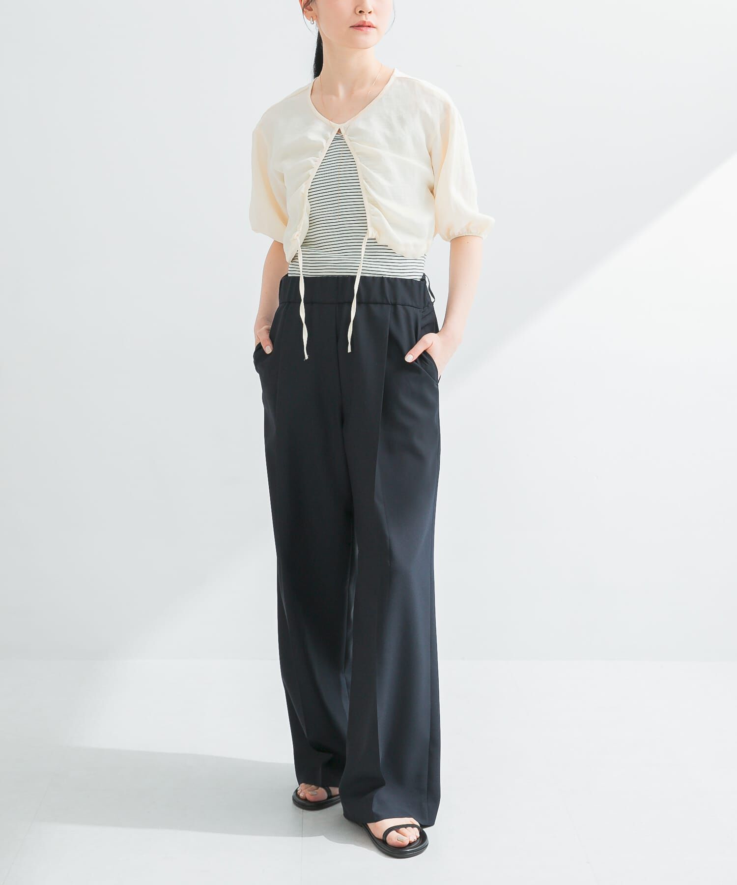 URBAN RESEARCH「『イージーケア』ワイドギャザースラックス」|その他|