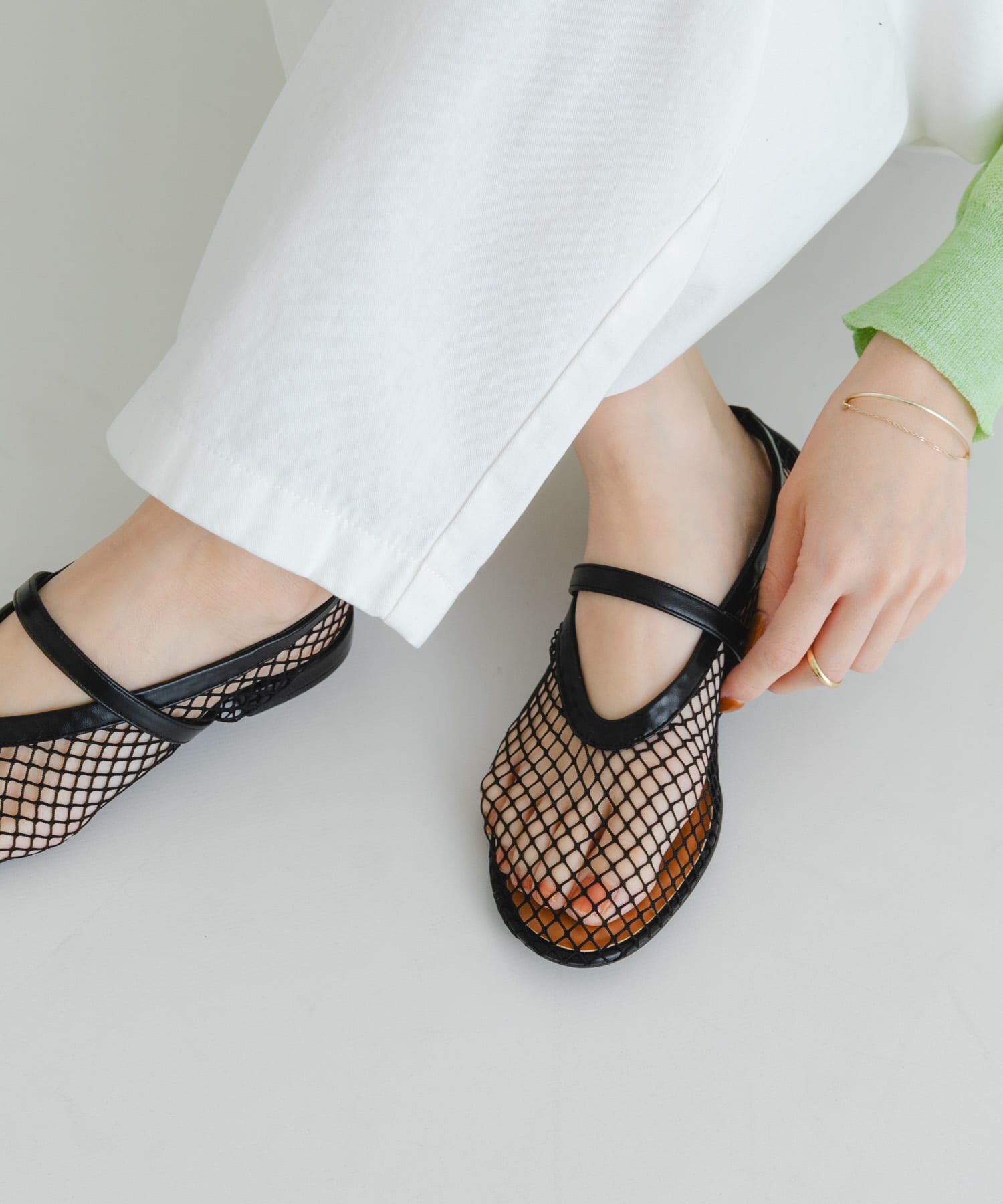 URBAN RESEARCH「メッシュフラットシューズ」|パンプス|