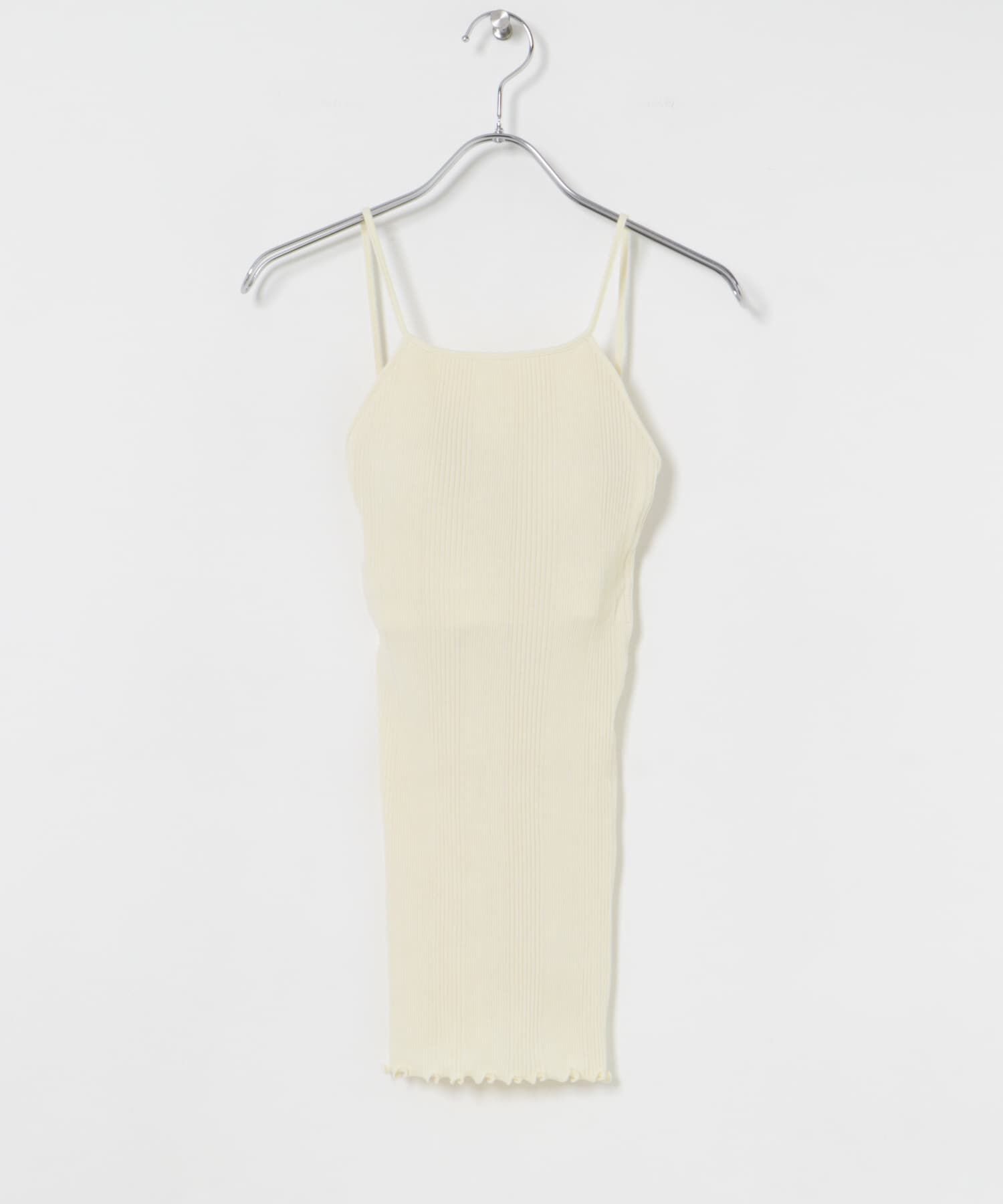 URBAN RESEARCH「HAKUJI　Random rib open back camisole」|キャミソール|