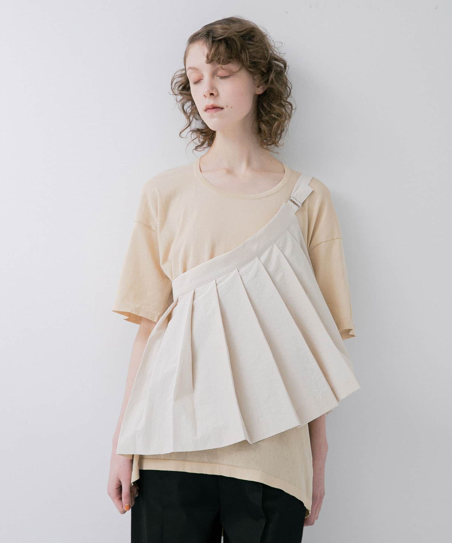 LAATO「pleats wrap fake skirt」|スカート|