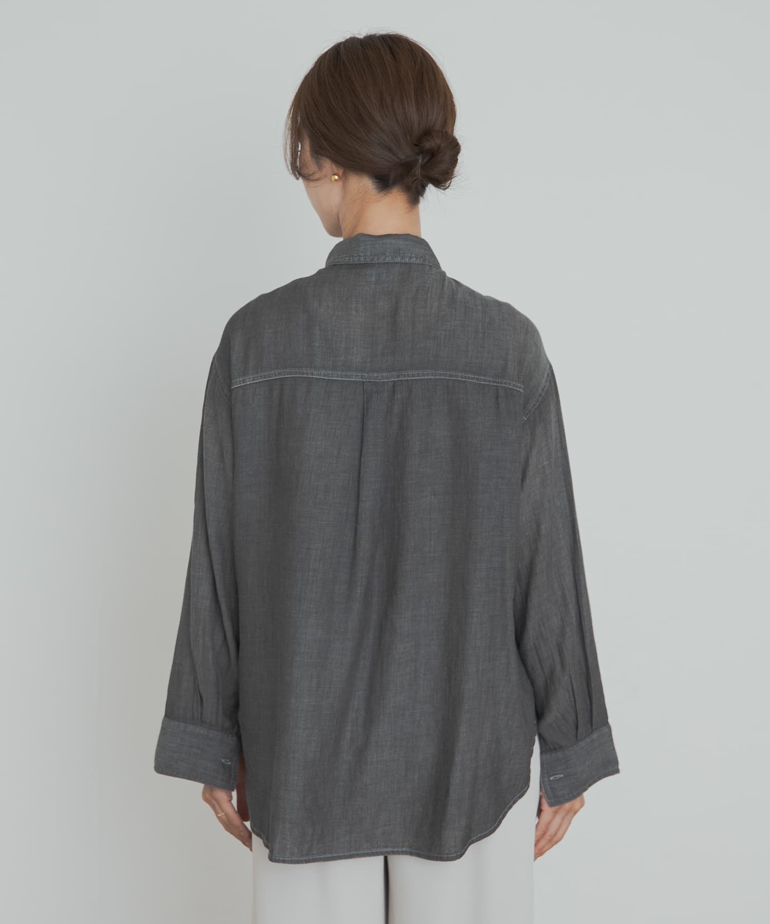 URBAN RESEARCH DOORS「シアーデニムシャツ」|シャツ・ブラウス|